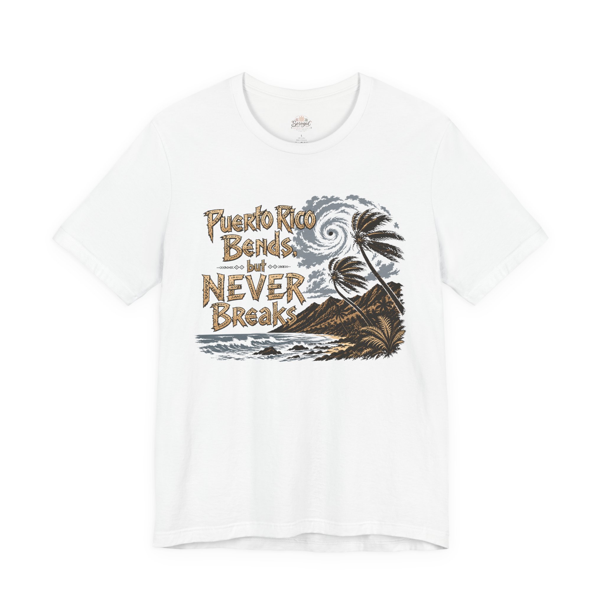 Puerto Rico Bends But Never Breaks T-Shirt | Sorogal - Image 2