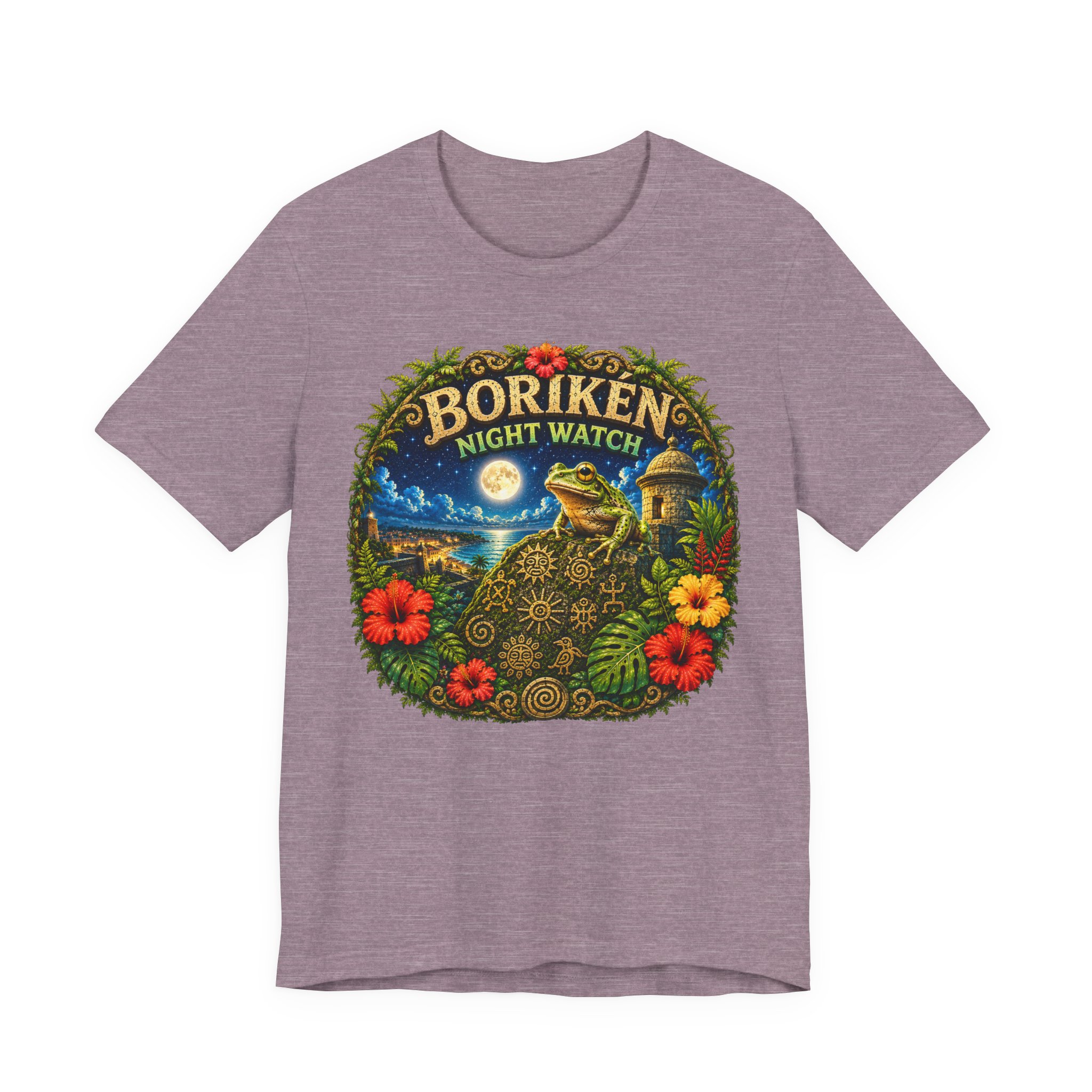 Puerto Rico Coquí Moonlit Graphic Tee | Borikén Night Watch - Image 12