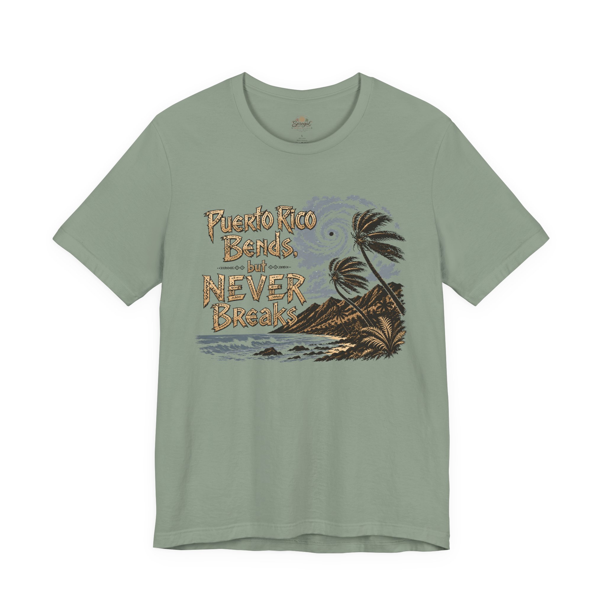 Puerto Rico Bends But Never Breaks T-Shirt | Sorogal - Image 5