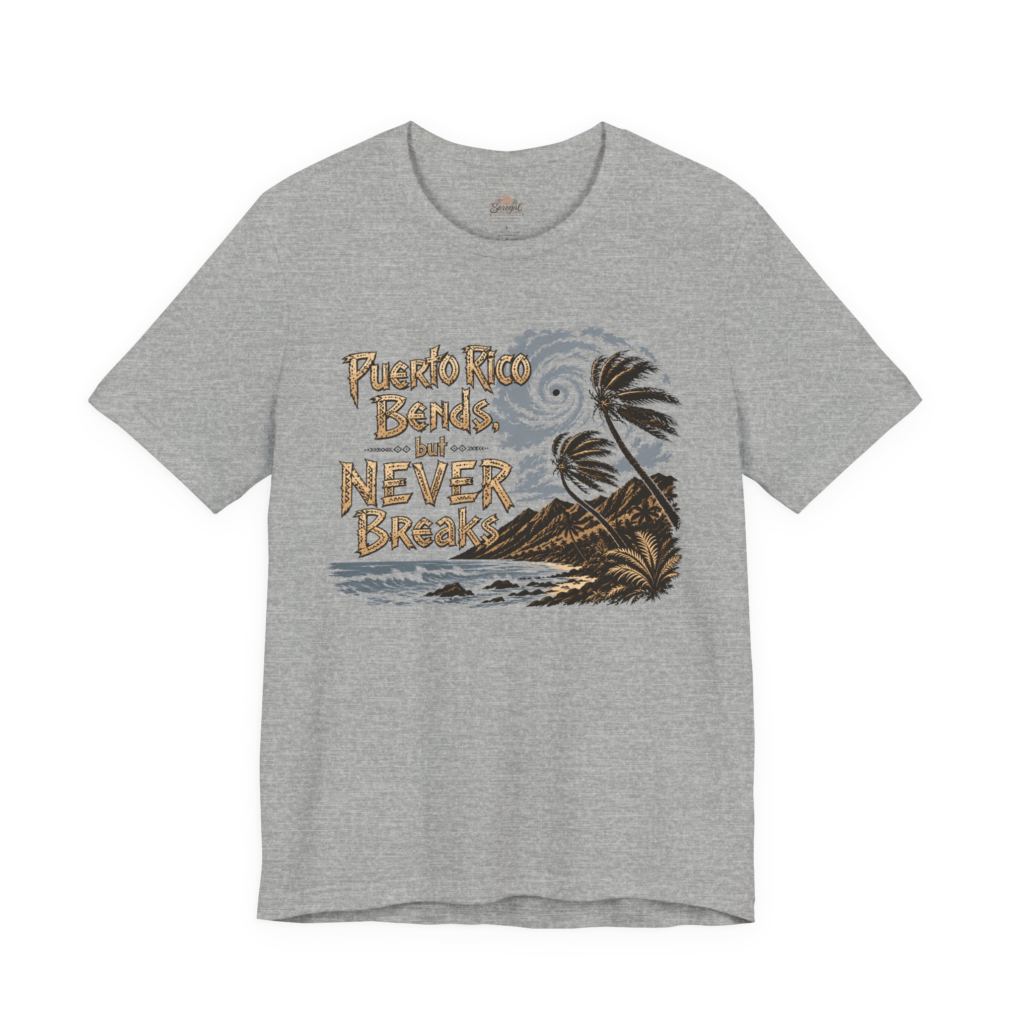 Puerto Rico Bends But Never Breaks T-Shirt | Sorogal - Image 6