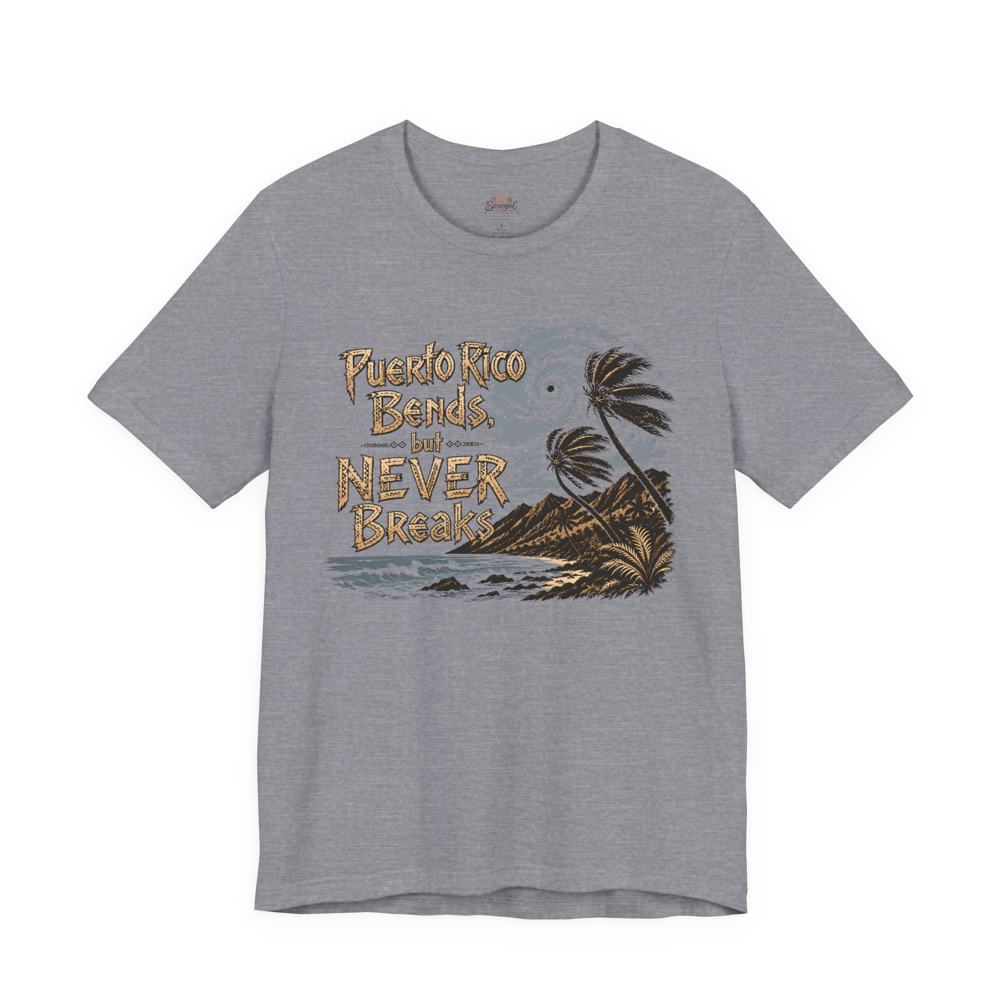 Puerto Rico Bends But Never Breaks T-Shirt | Sorogal - Image 8