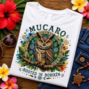 Puerto Rican Owl T Shirt – Múcaro Rooted in Borikén Wildlife Tee