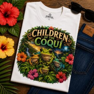 Puerto Rico Coquí Frog Graphic Tee | Children of the Coquí