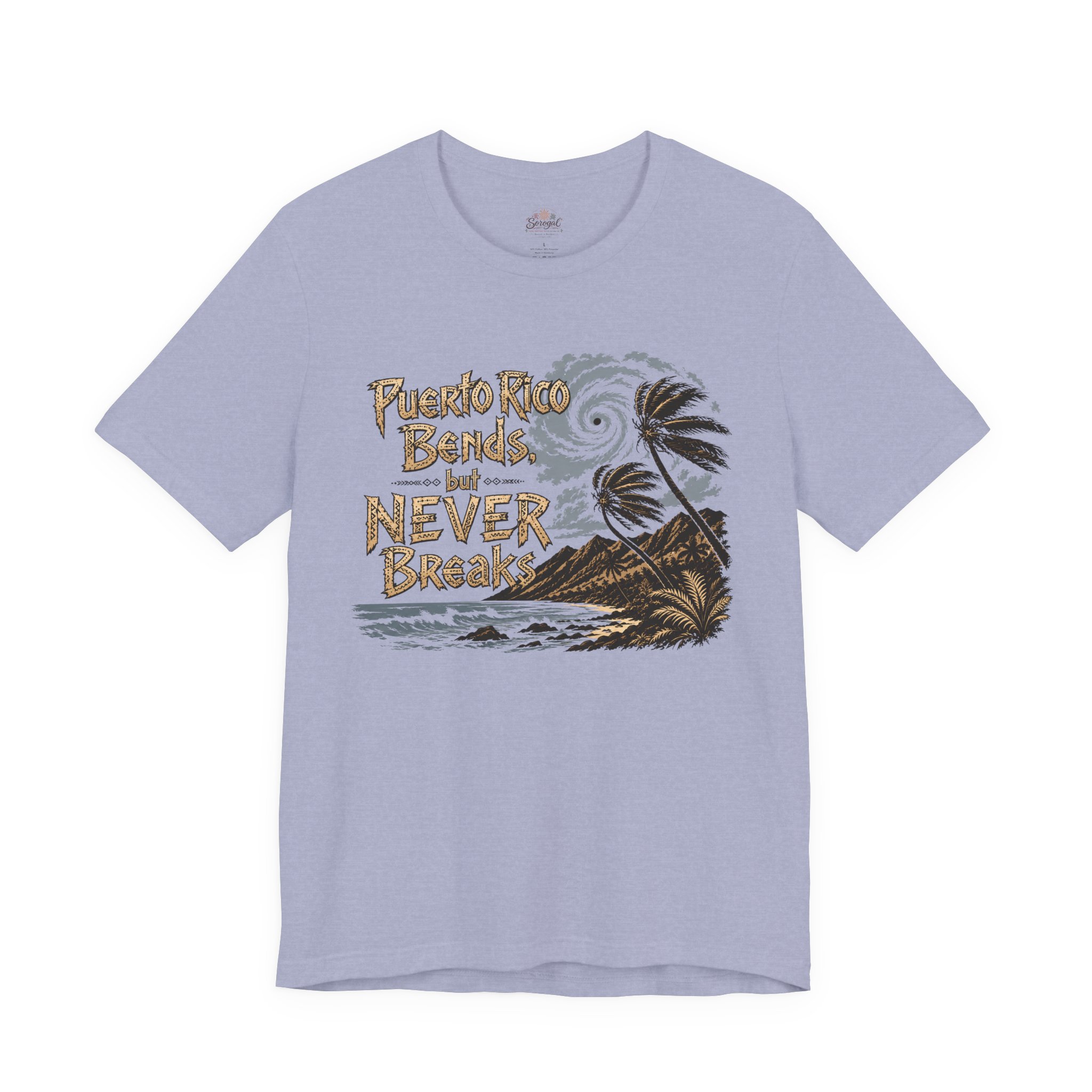 Puerto Rico Bends But Never Breaks T-Shirt | Sorogal - Image 7