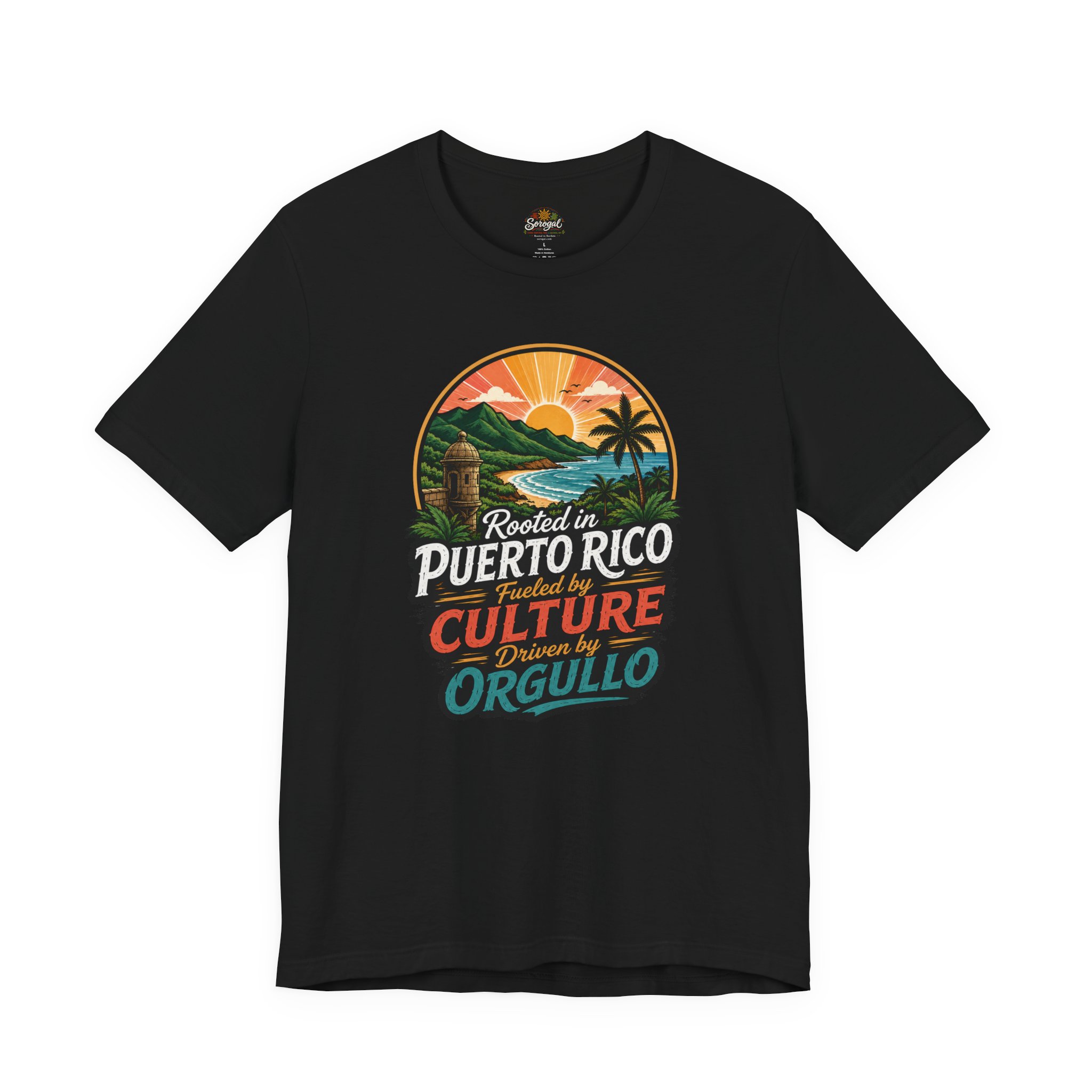 Puerto Rico Pride T-Shirt — Rooted in Puerto Rico Fueled by Culture Graphic Tee - Image 4