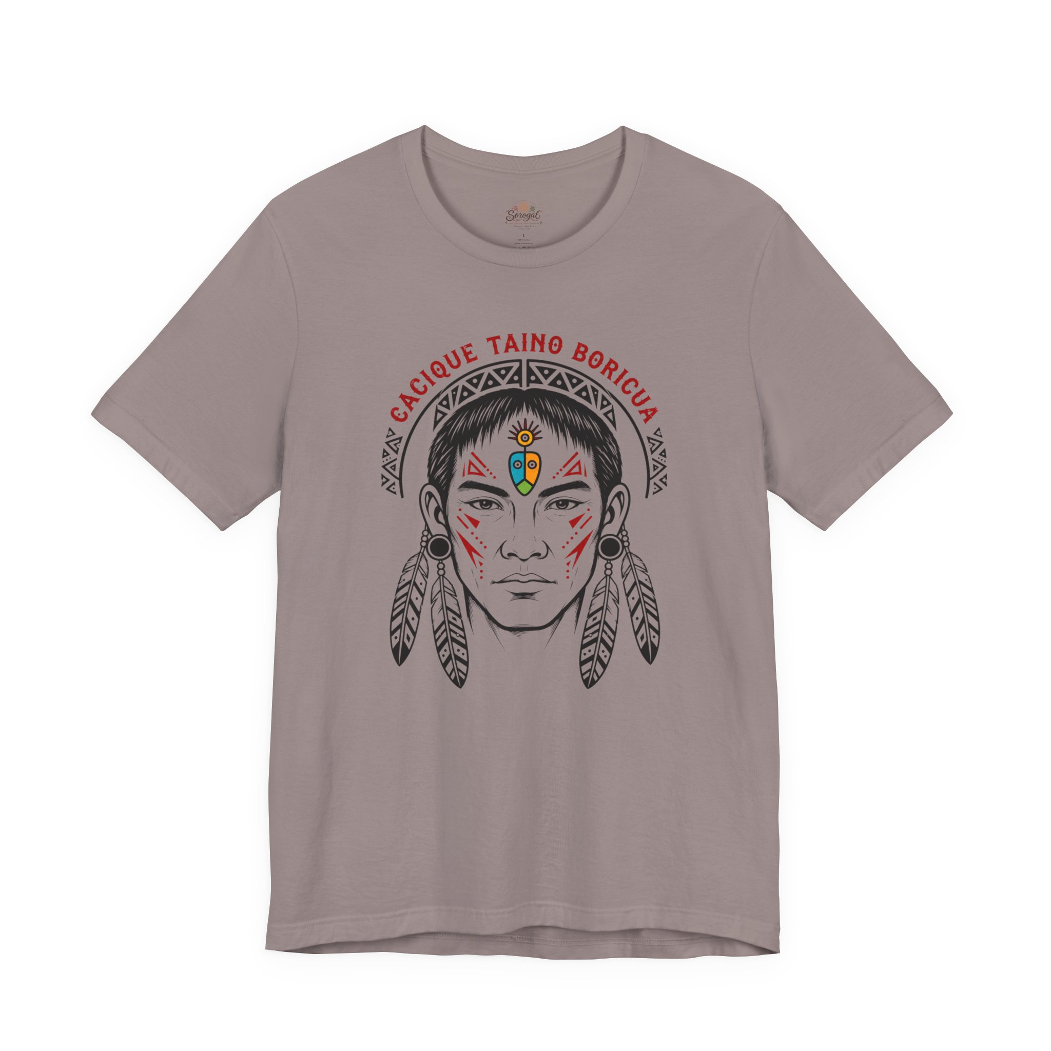 Cacique Taíno Boricua T-Shirt — Puerto Rican Indigenous Heritage Graphic Tee - Image 3