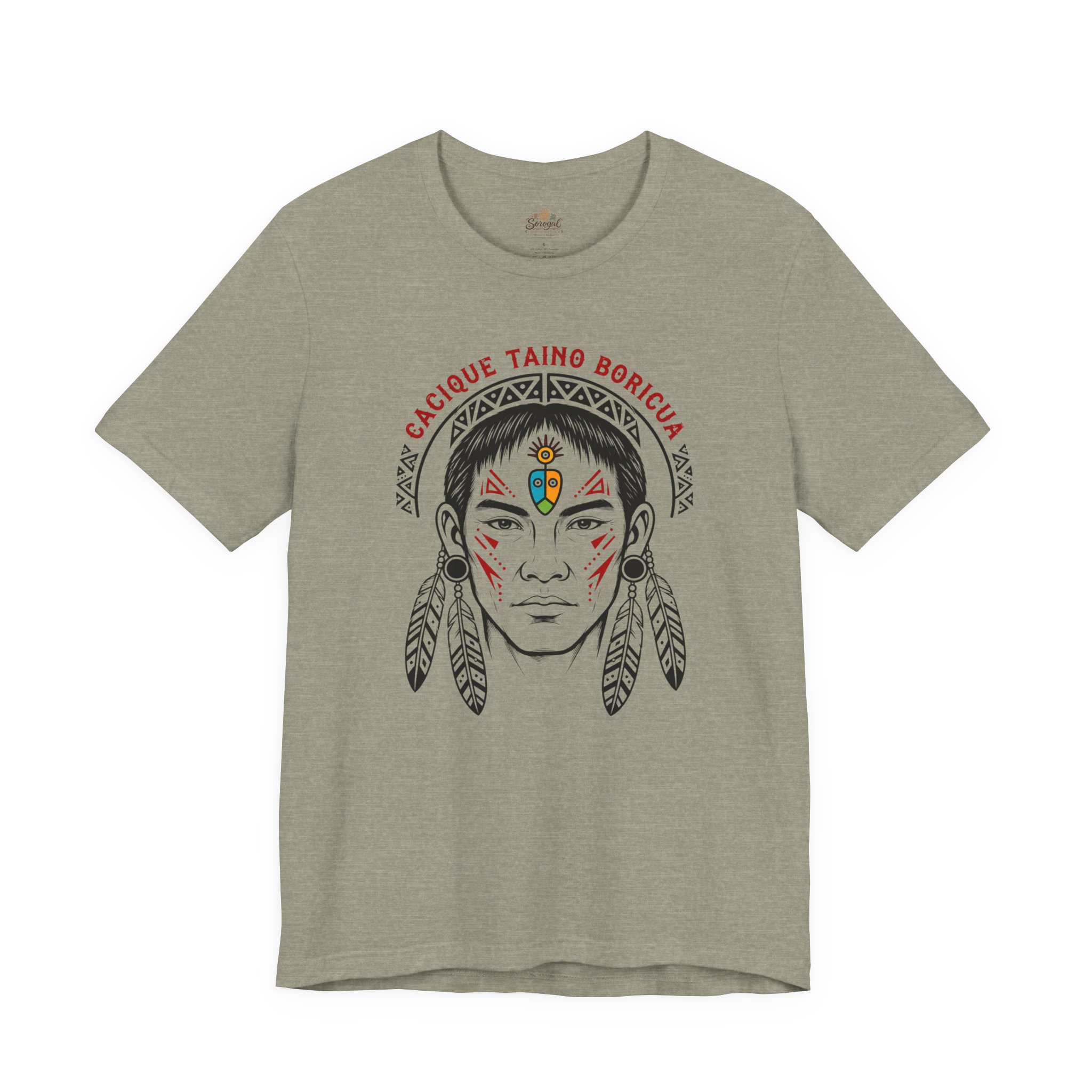 Cacique Taíno Boricua T-Shirt — Puerto Rican Indigenous Heritage Graphic Tee - Image 4