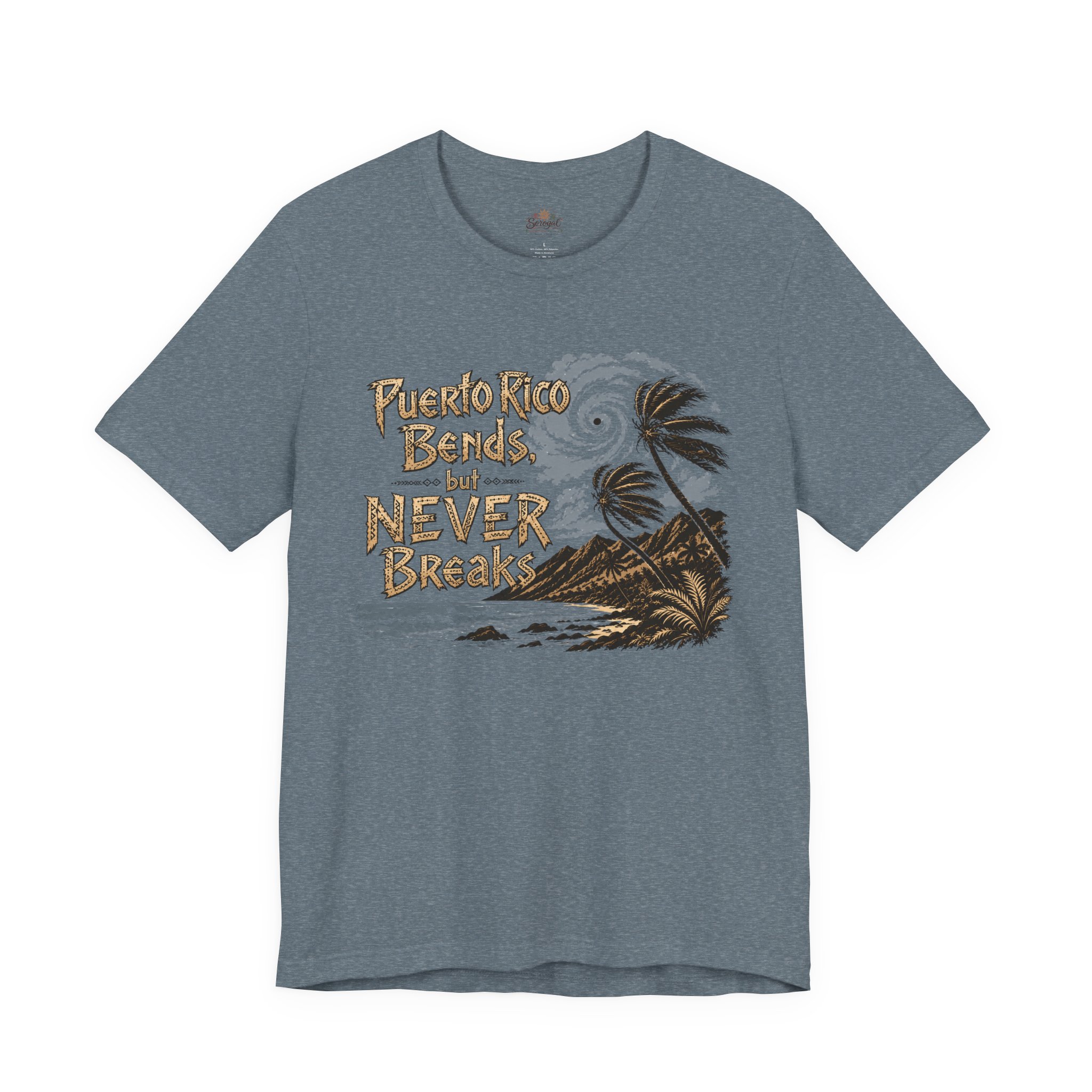 Puerto Rico Bends But Never Breaks T-Shirt | Sorogal - Image 9