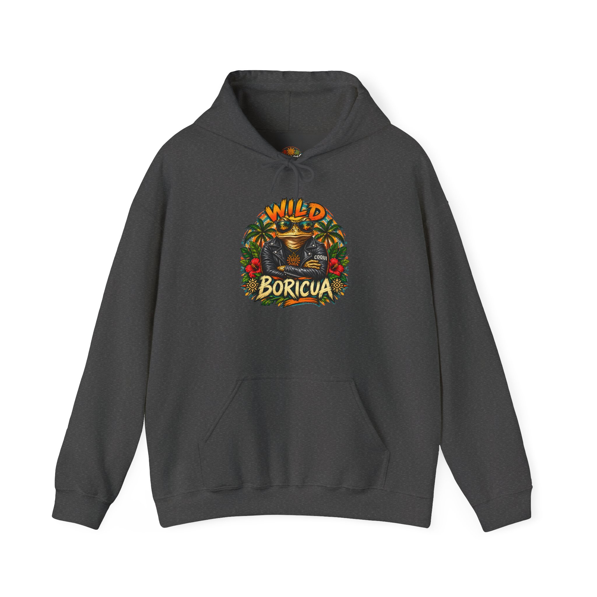 Wild Boricua Coquí Hoodie – Puerto Rican Tropical Frog Design - Image 32