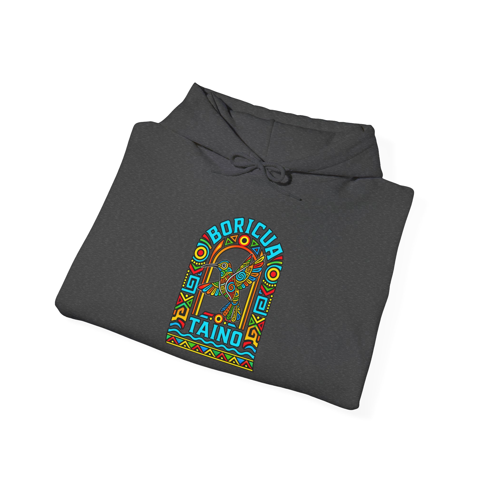 Boricua Taíno Hummingbird Hoodie – Puerto Rican Heritage - Image 35