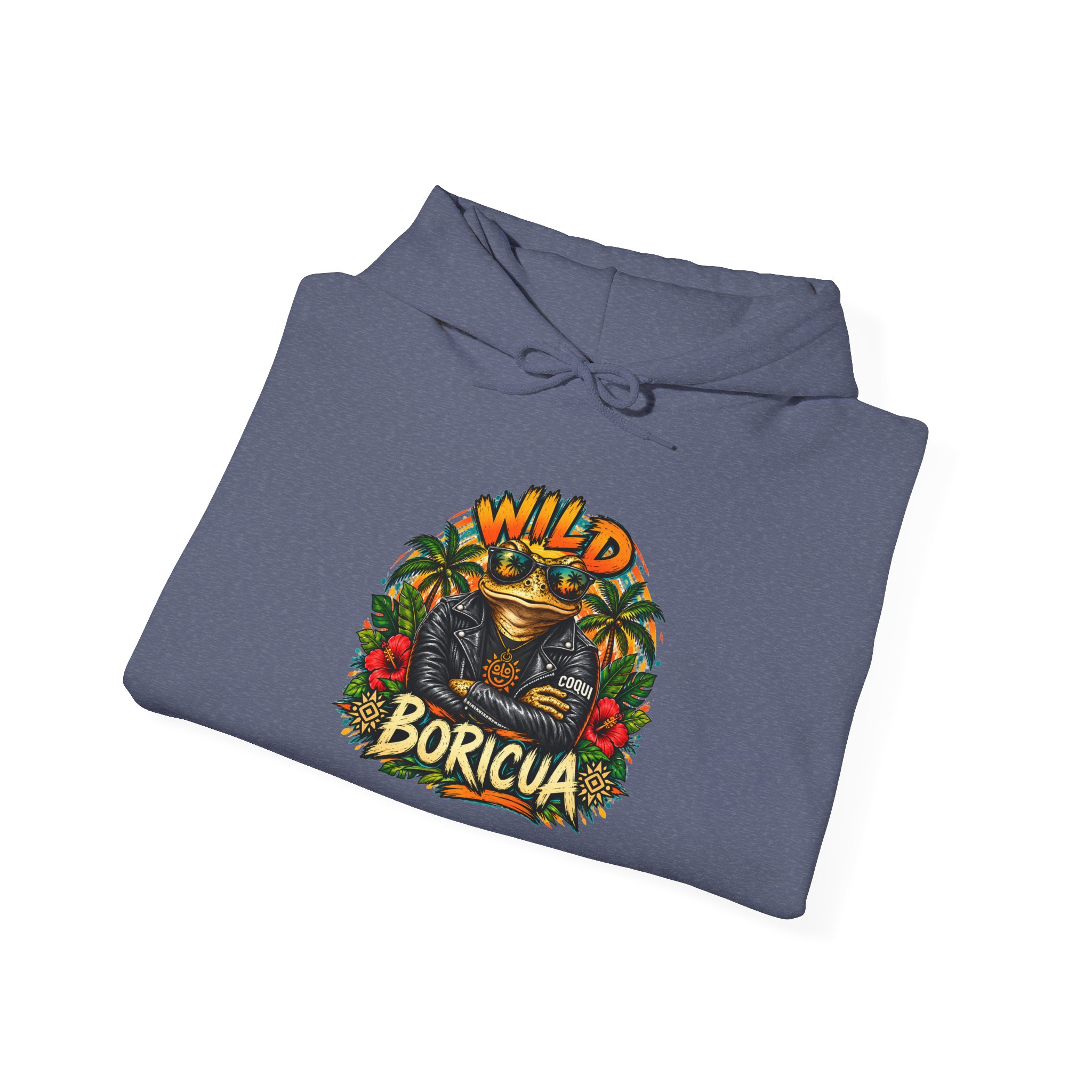 Wild Boricua Coquí Hoodie – Puerto Rican Tropical Frog Design - Image 42