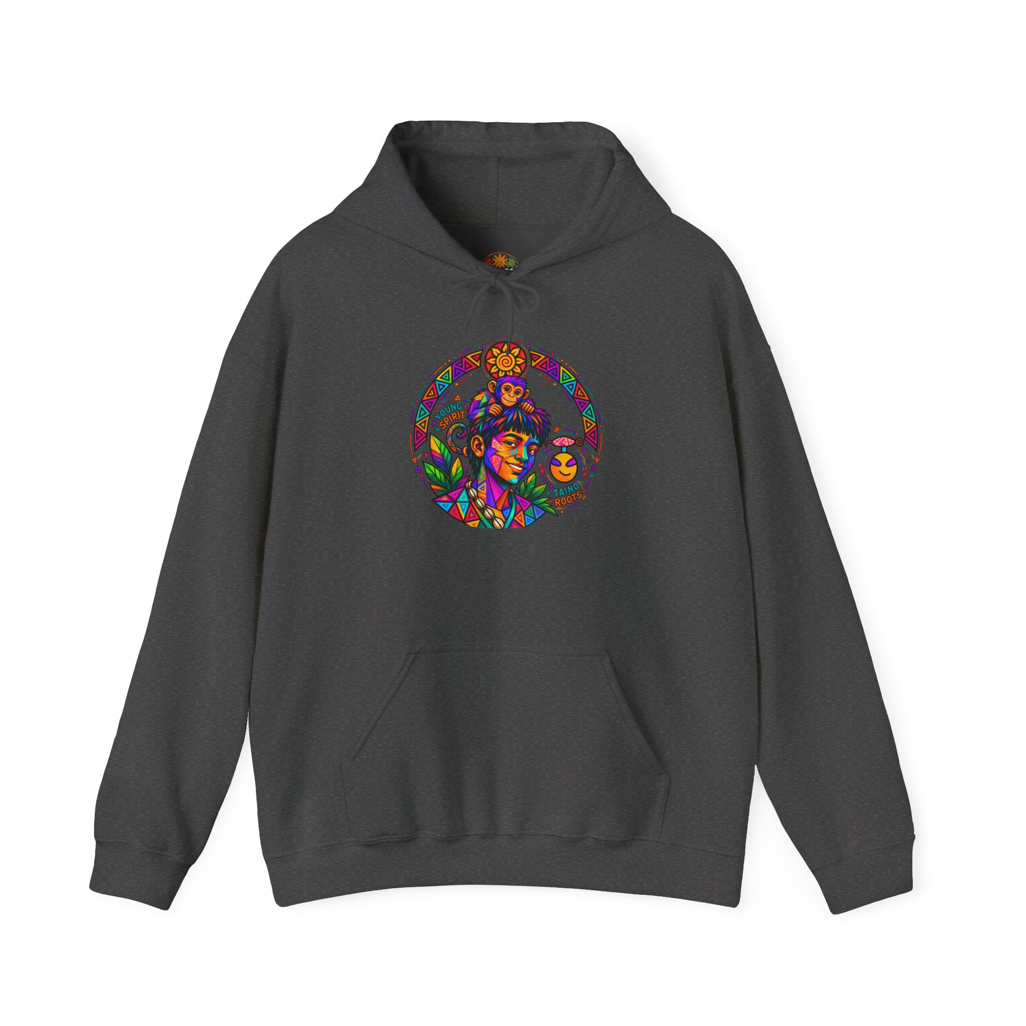 Young Spirit Taíno Roots Hoodie – Colorful Boricua Heritage Art - Image 32