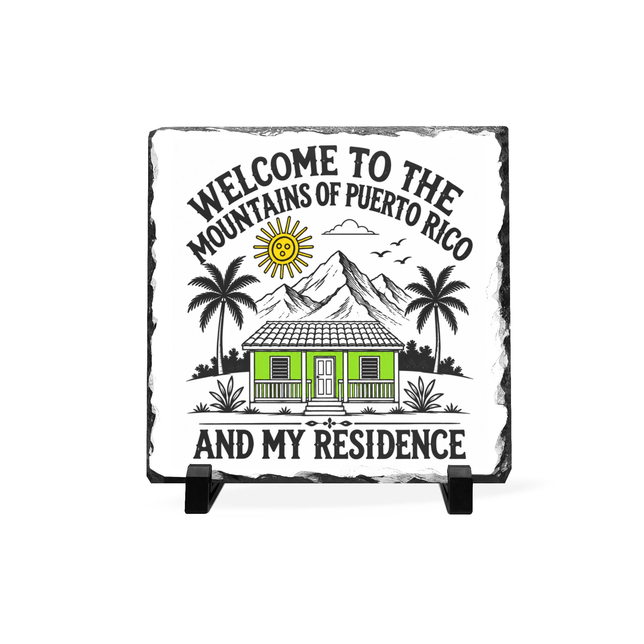 Puerto Rico Mountains Slate – Welcome to the Mountains Puerto Rican Home Decor - Image 2