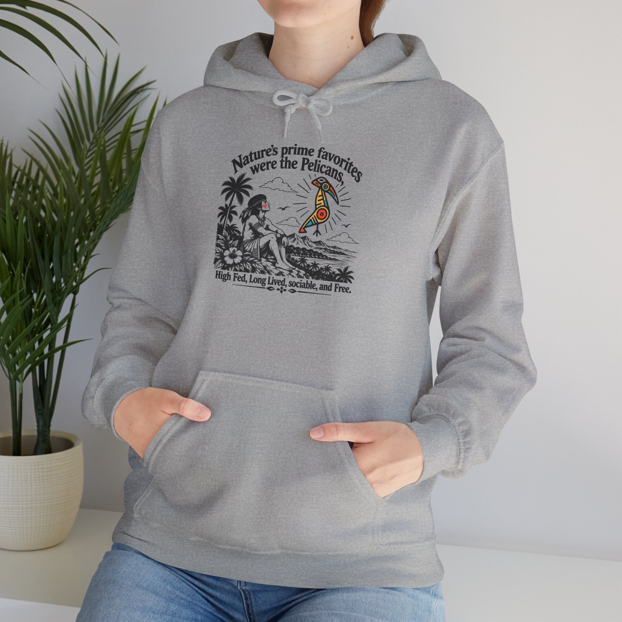 Taíno Pelican Hoodie — Spanish Puerto Rican Heritage Design - Image 15