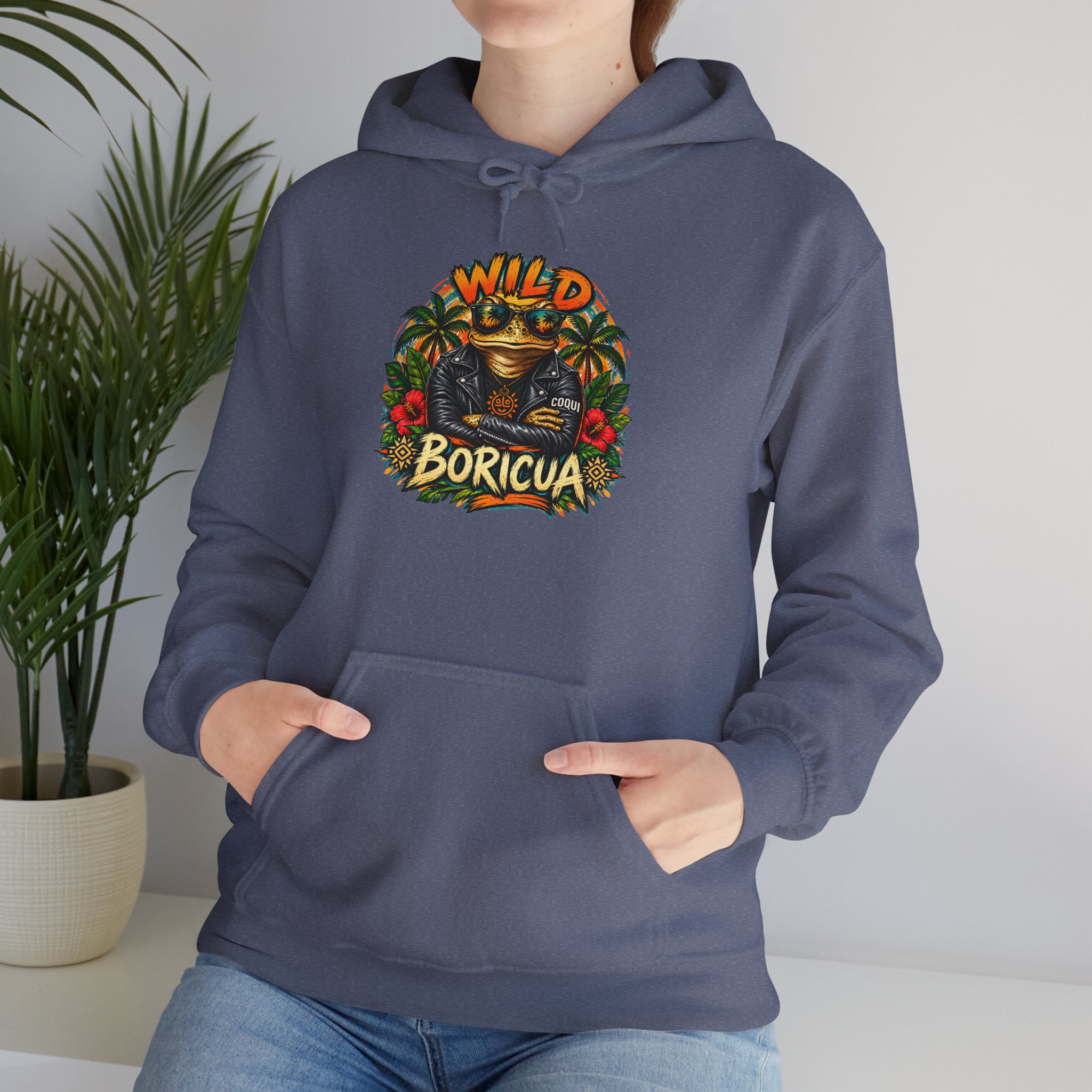 Wild Boricua Coquí Hoodie – Puerto Rican Tropical Frog Design - Image 36