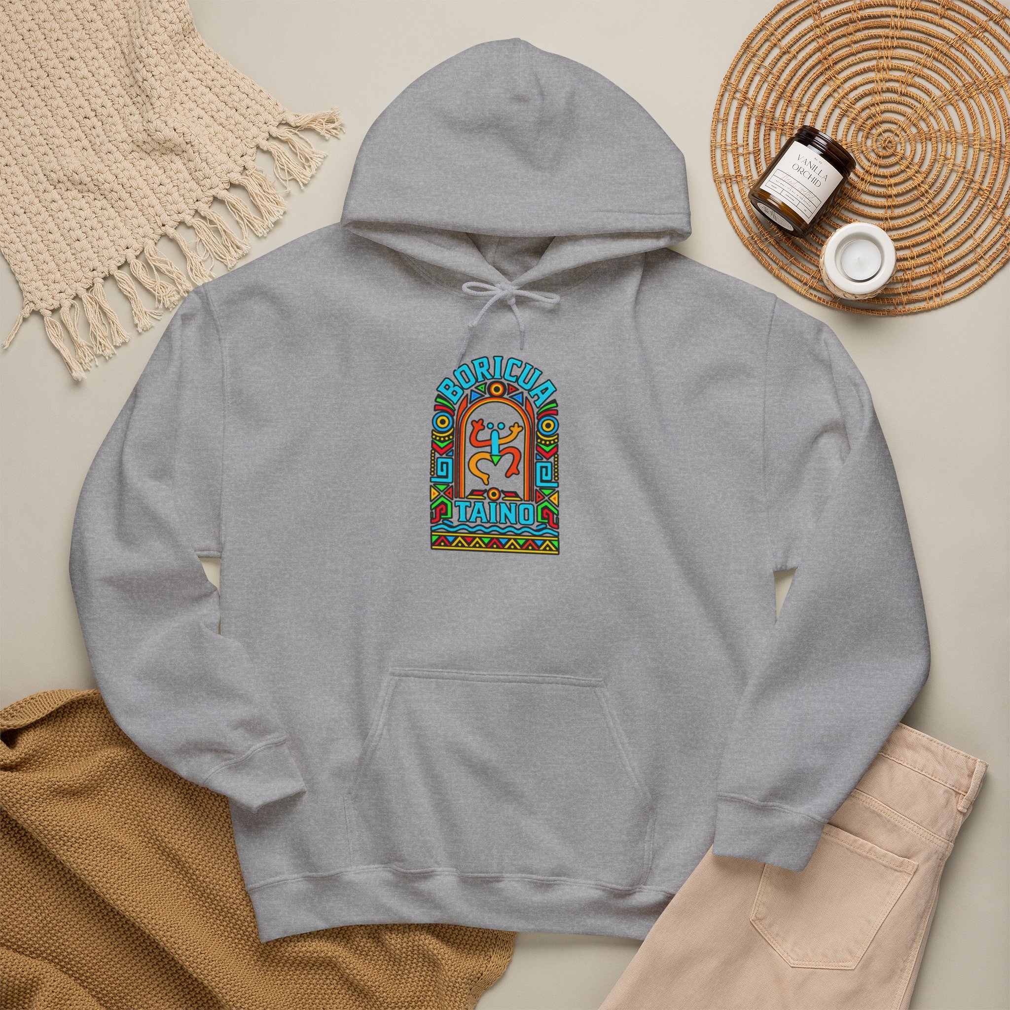 Boricua Taíno Hoodie – Colorful Puerto Rican Heritage Design - Image 17