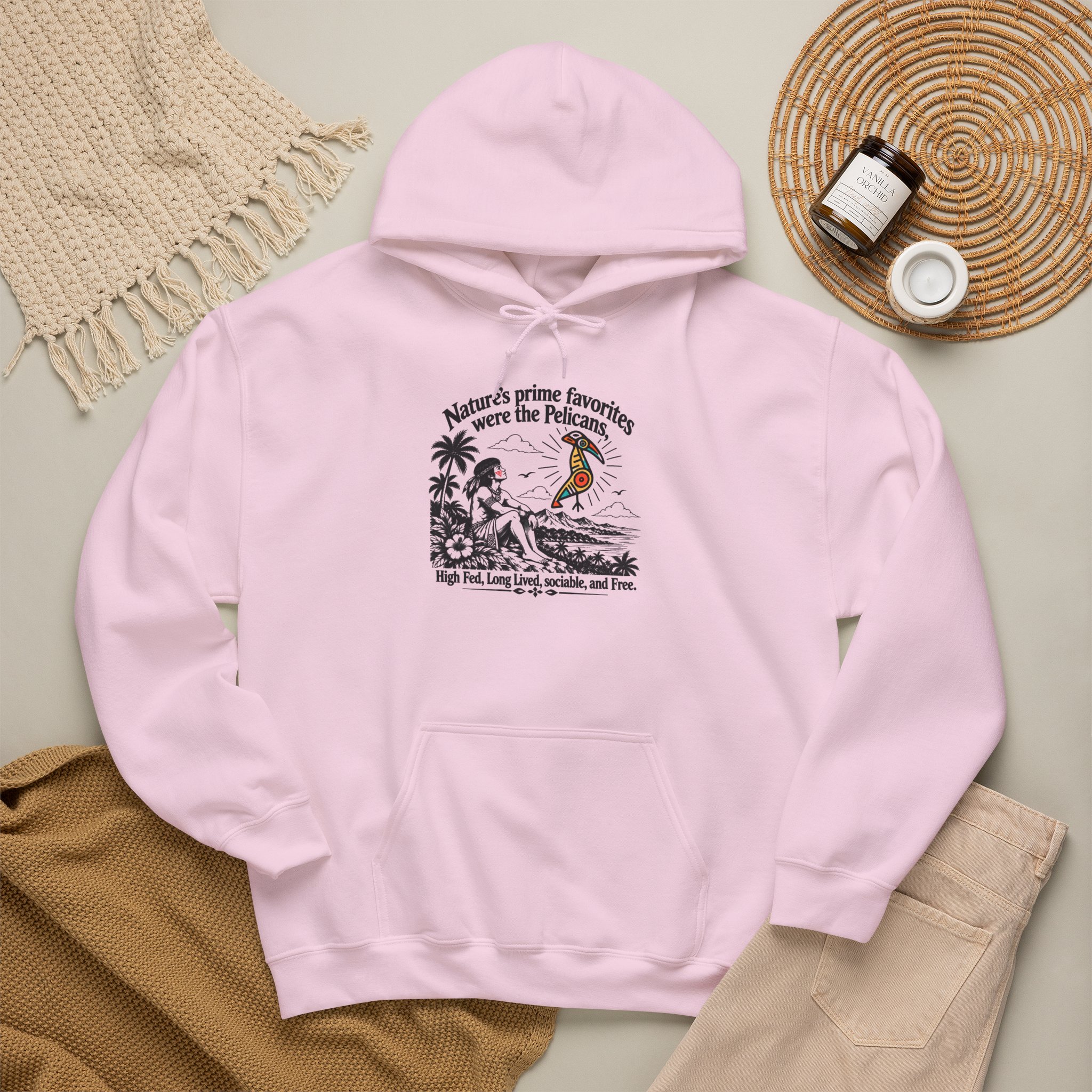Taíno Pelican Hoodie — Spanish Puerto Rican Heritage Design - Image 31