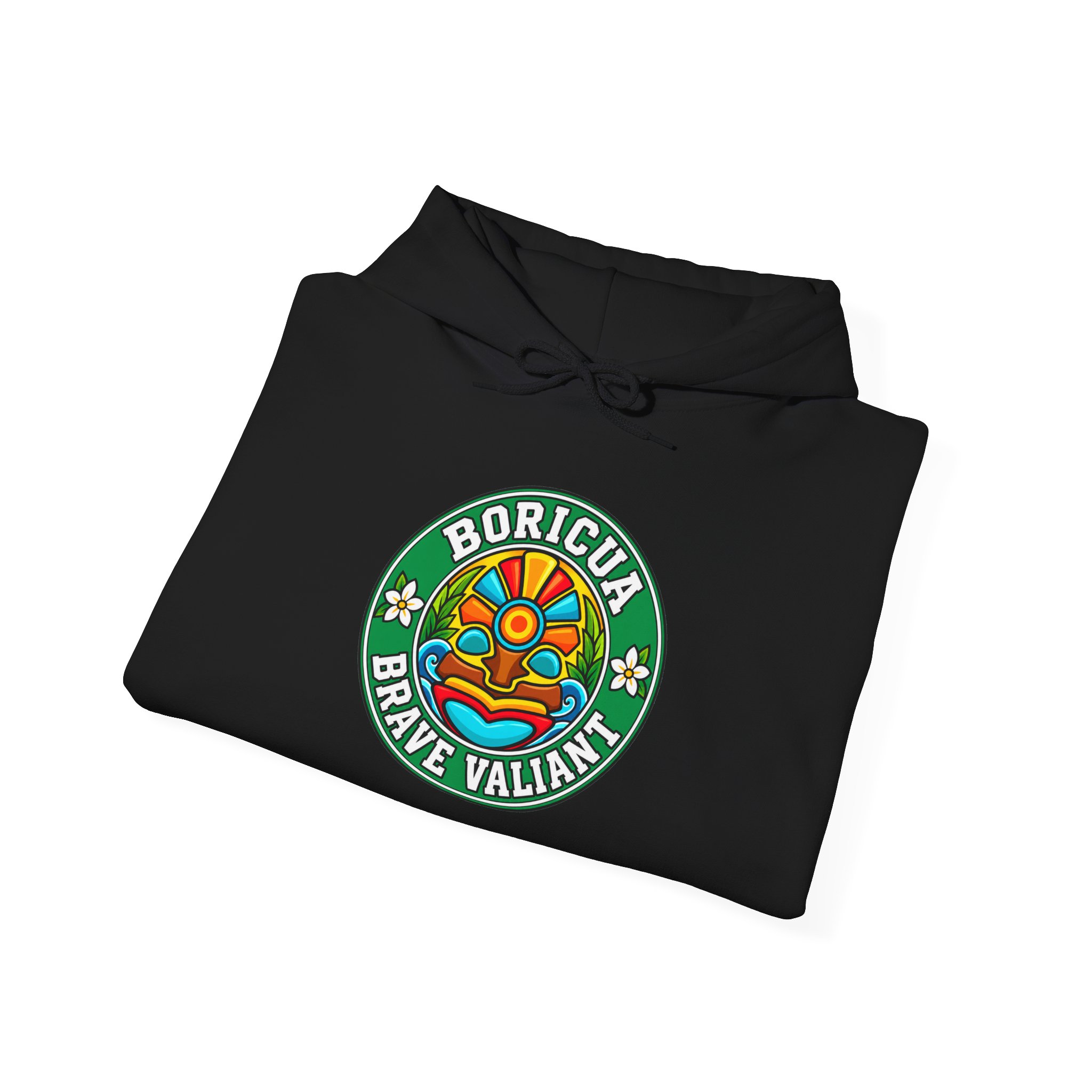 Boricua Brave Valiant Hoodie – Colorful Taíno Heritage Design - Image 12