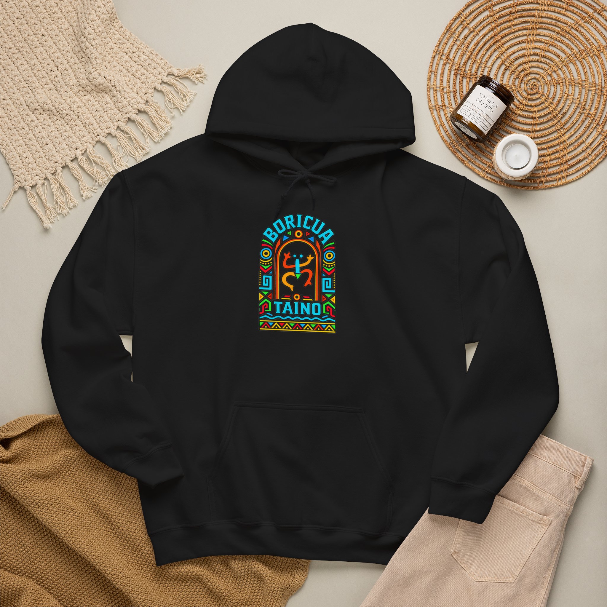 Boricua Taíno Hoodie – Colorful Puerto Rican Heritage Design - Image 10