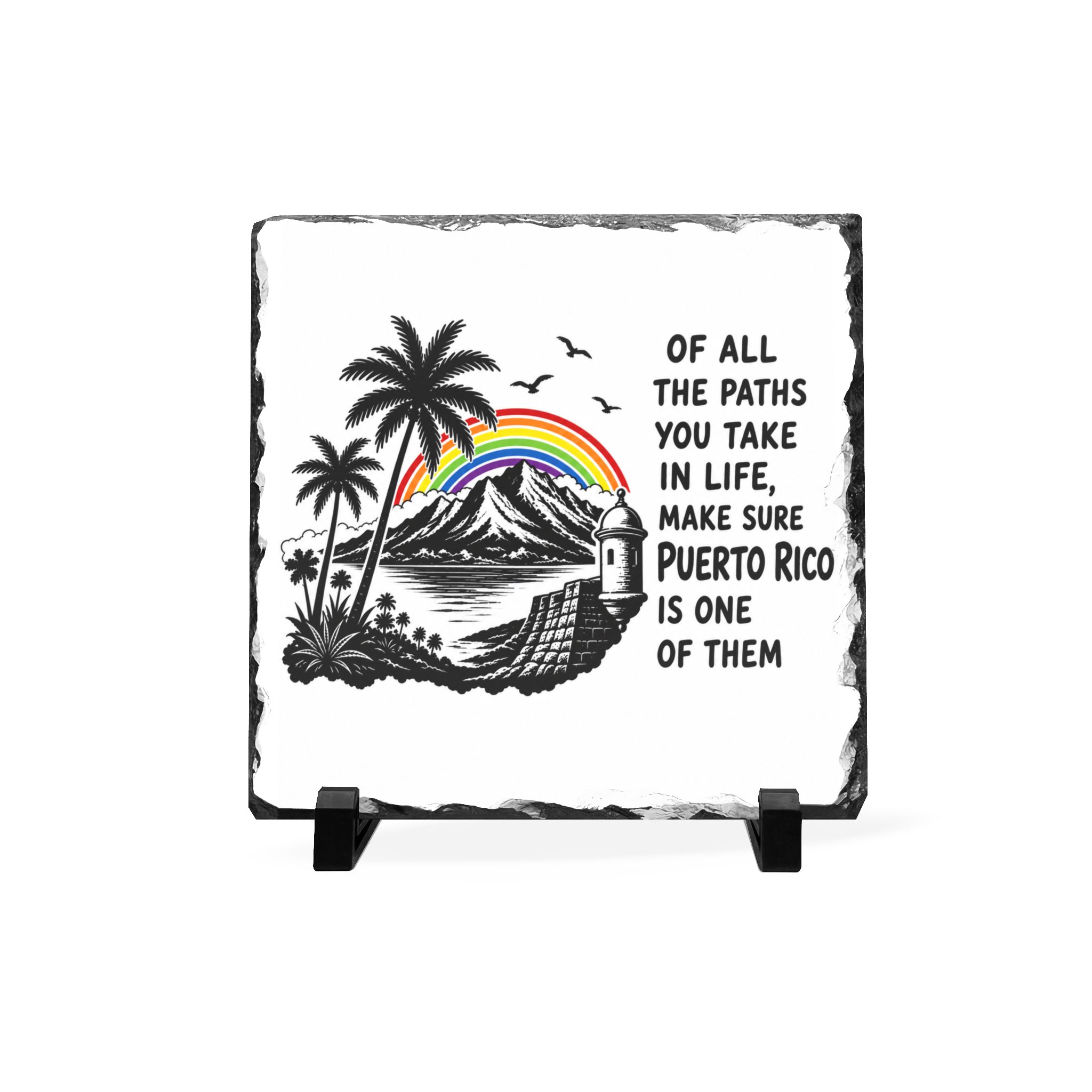 Puerto Rico Travel Slate Plaque – Make Puerto Rico One of Your Paths - Image 2
