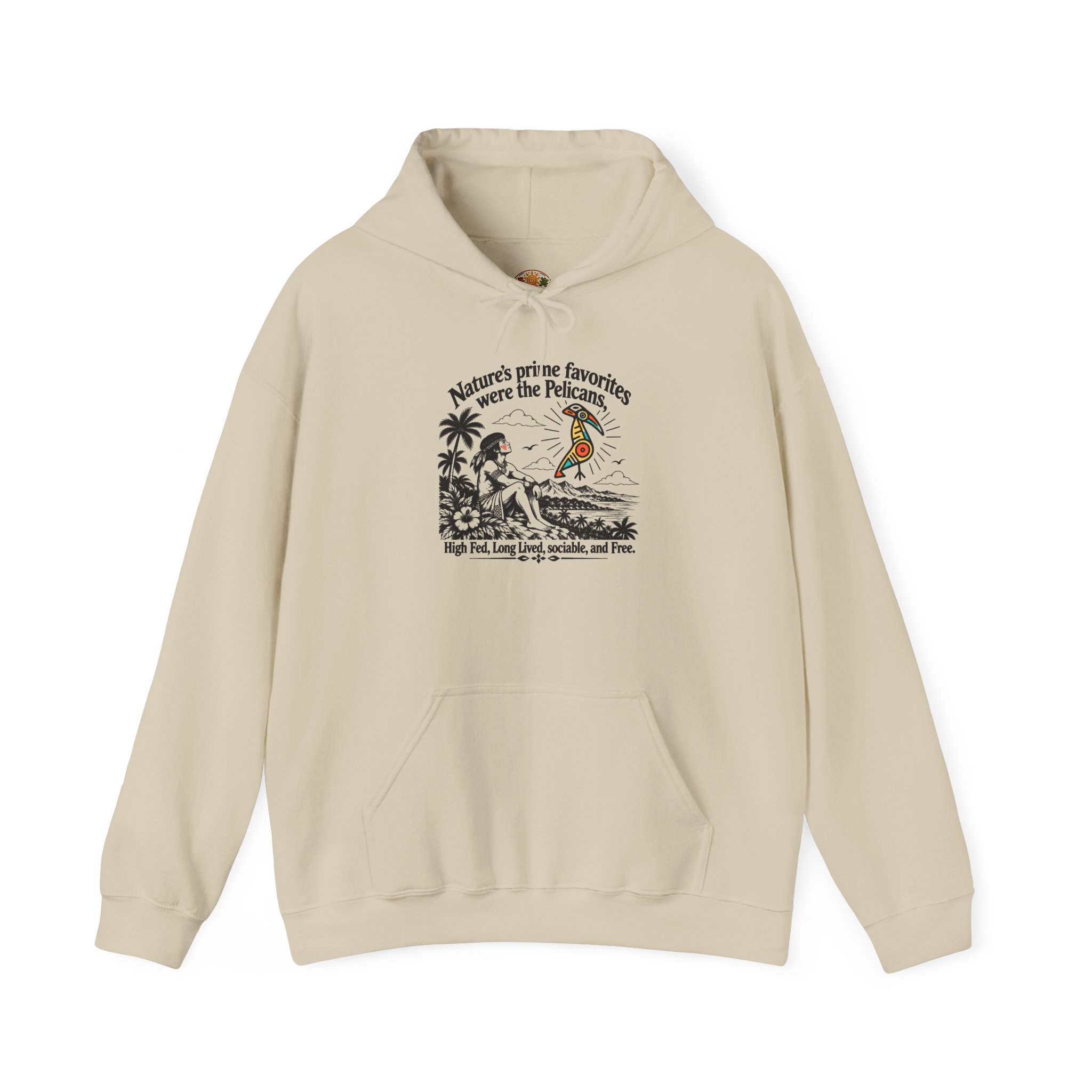 Taíno Pelican Hoodie — Spanish Puerto Rican Heritage Design - Image 11