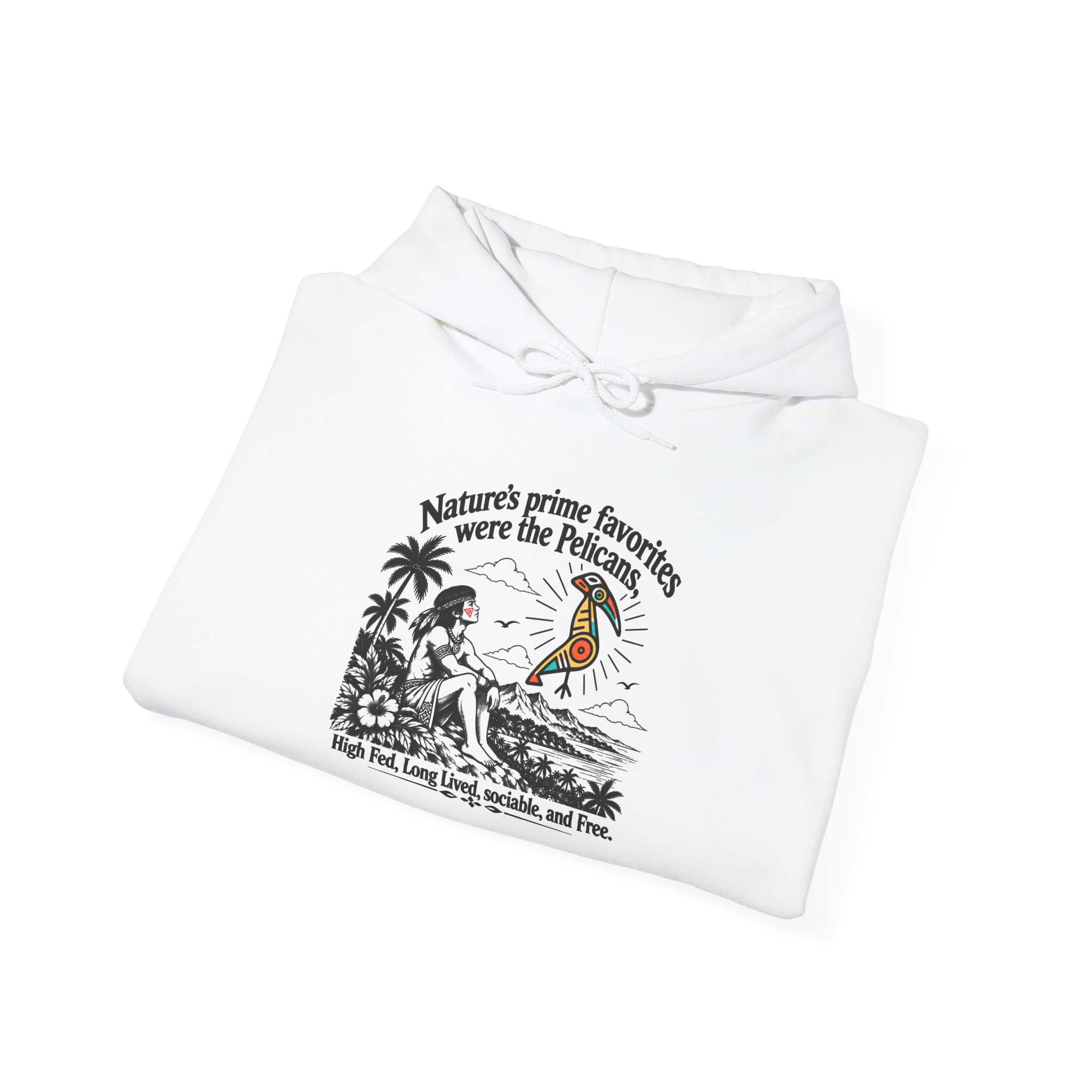 Taíno Pelican Hoodie — Spanish Puerto Rican Heritage Design - Image 7
