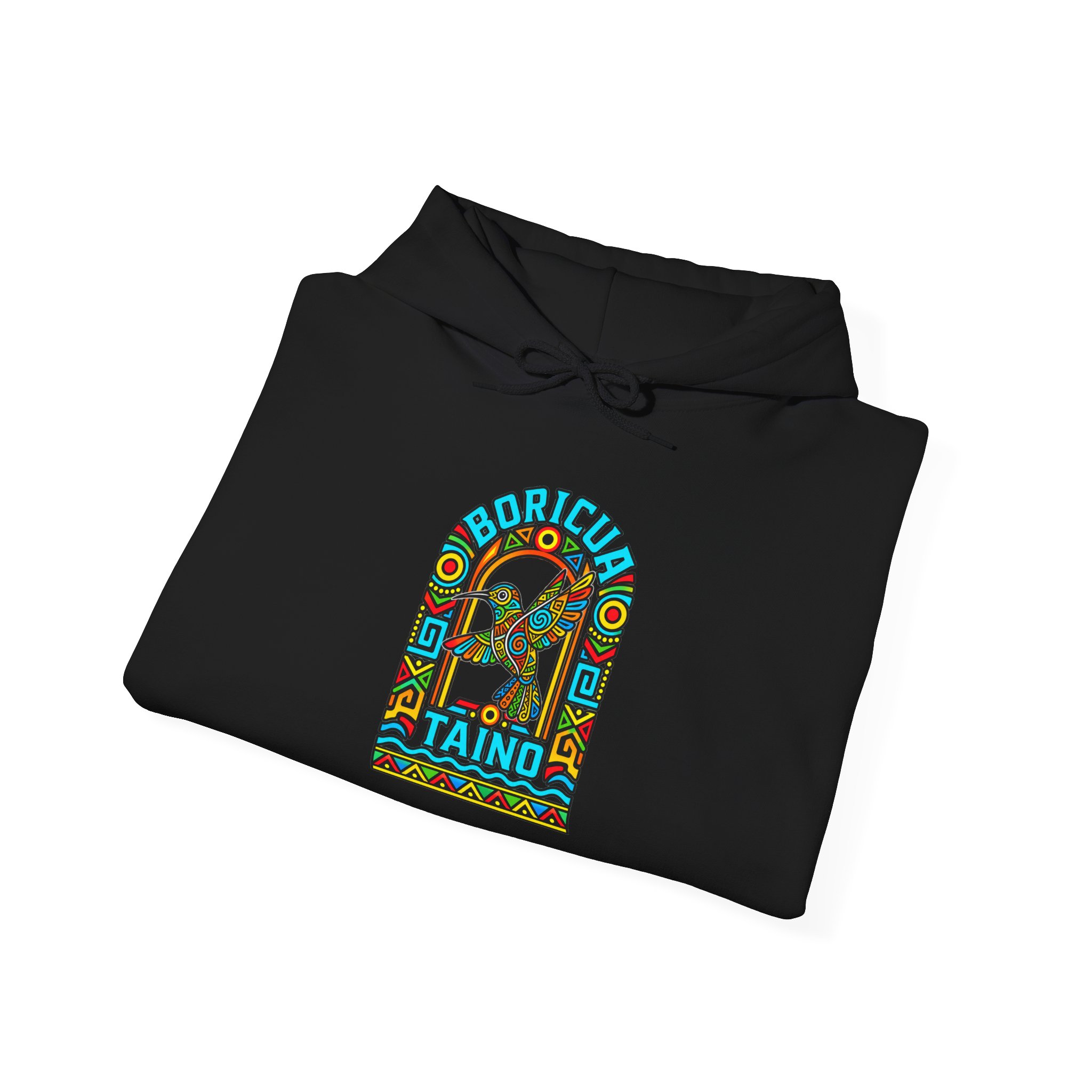 Boricua Taíno Hummingbird Hoodie – Puerto Rican Heritage - Image 14