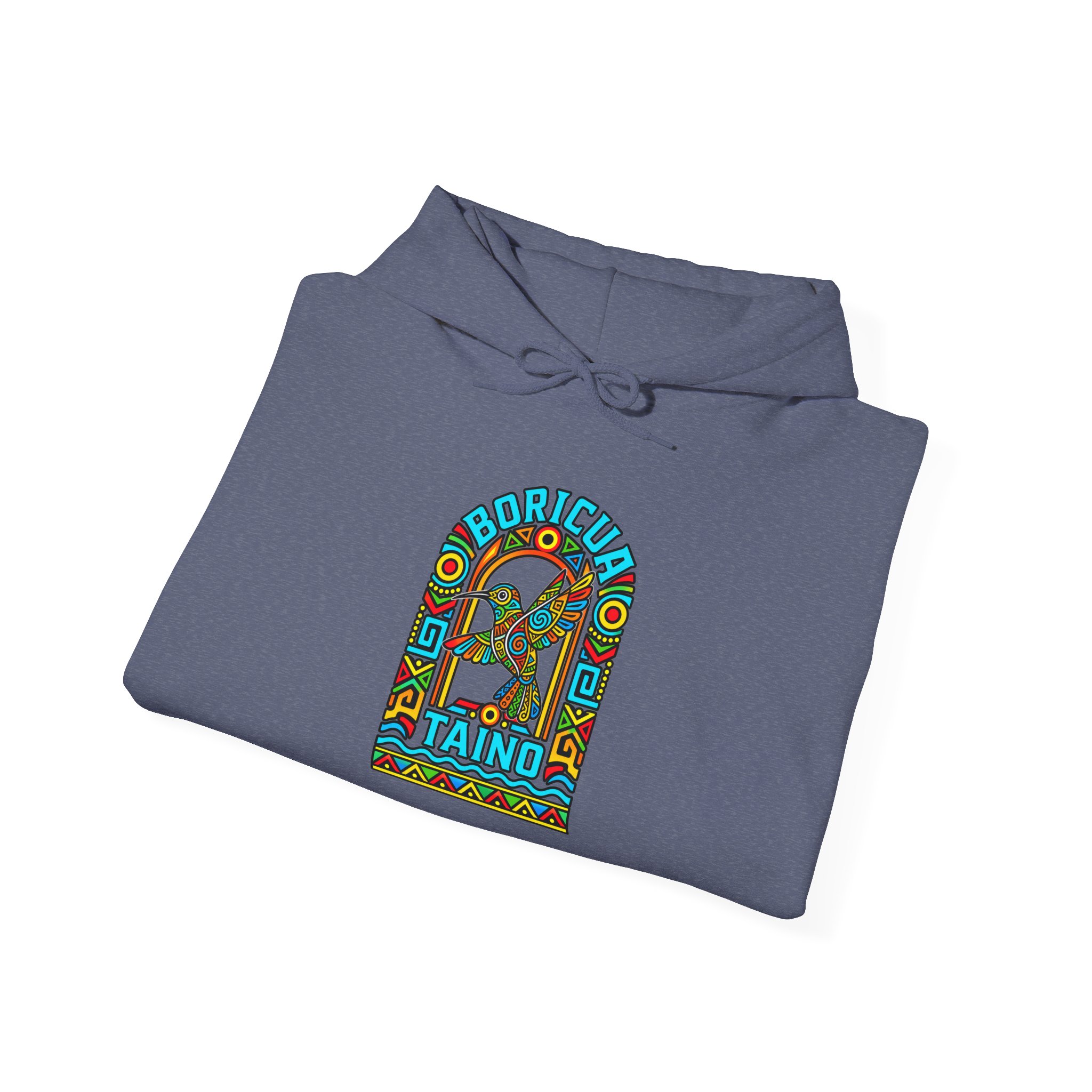 Boricua Taíno Hummingbird Hoodie – Puerto Rican Heritage - Image 42