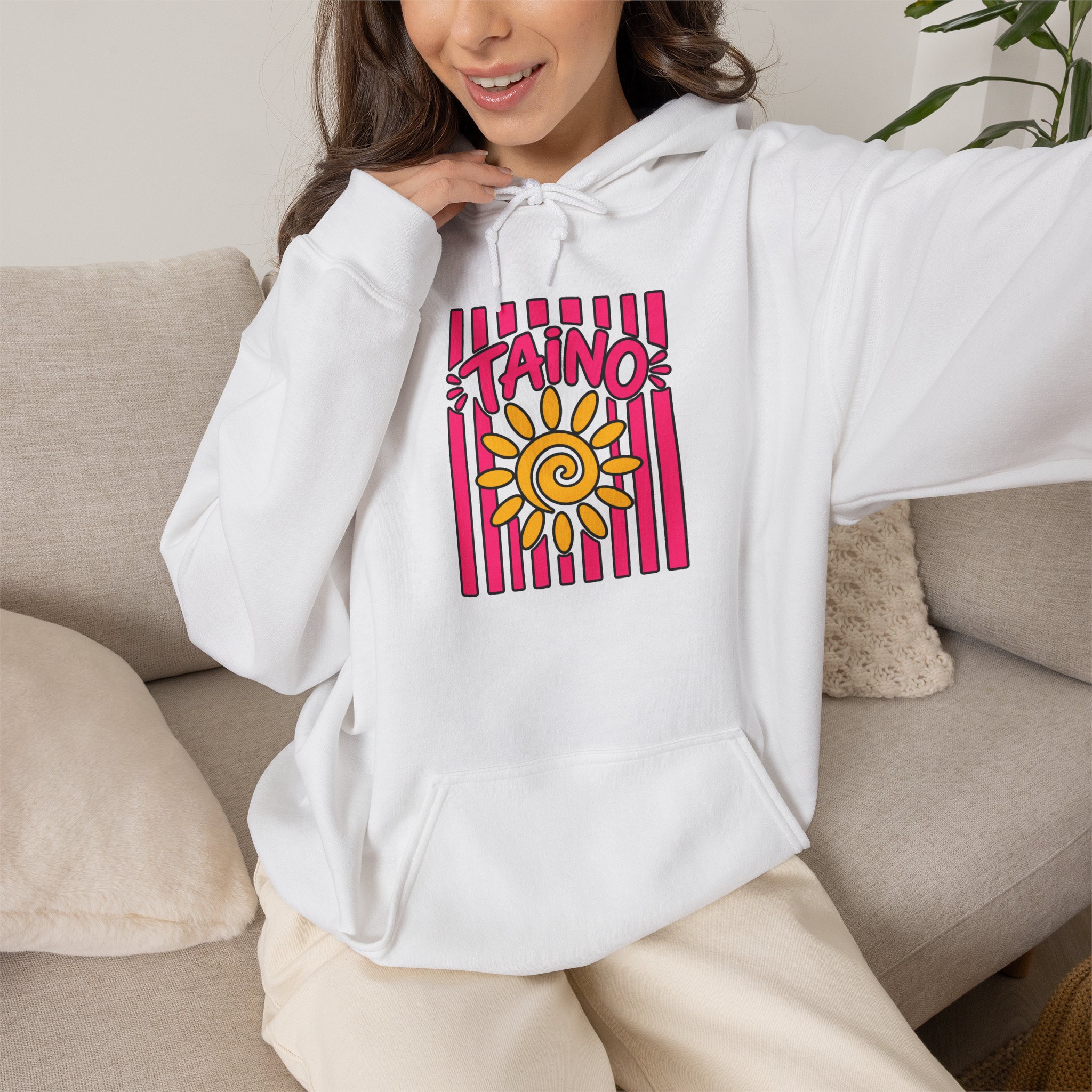 Taíno Sun Hoodie – Puerto Rican Heritage Graphic Sweatshirt - Image 2
