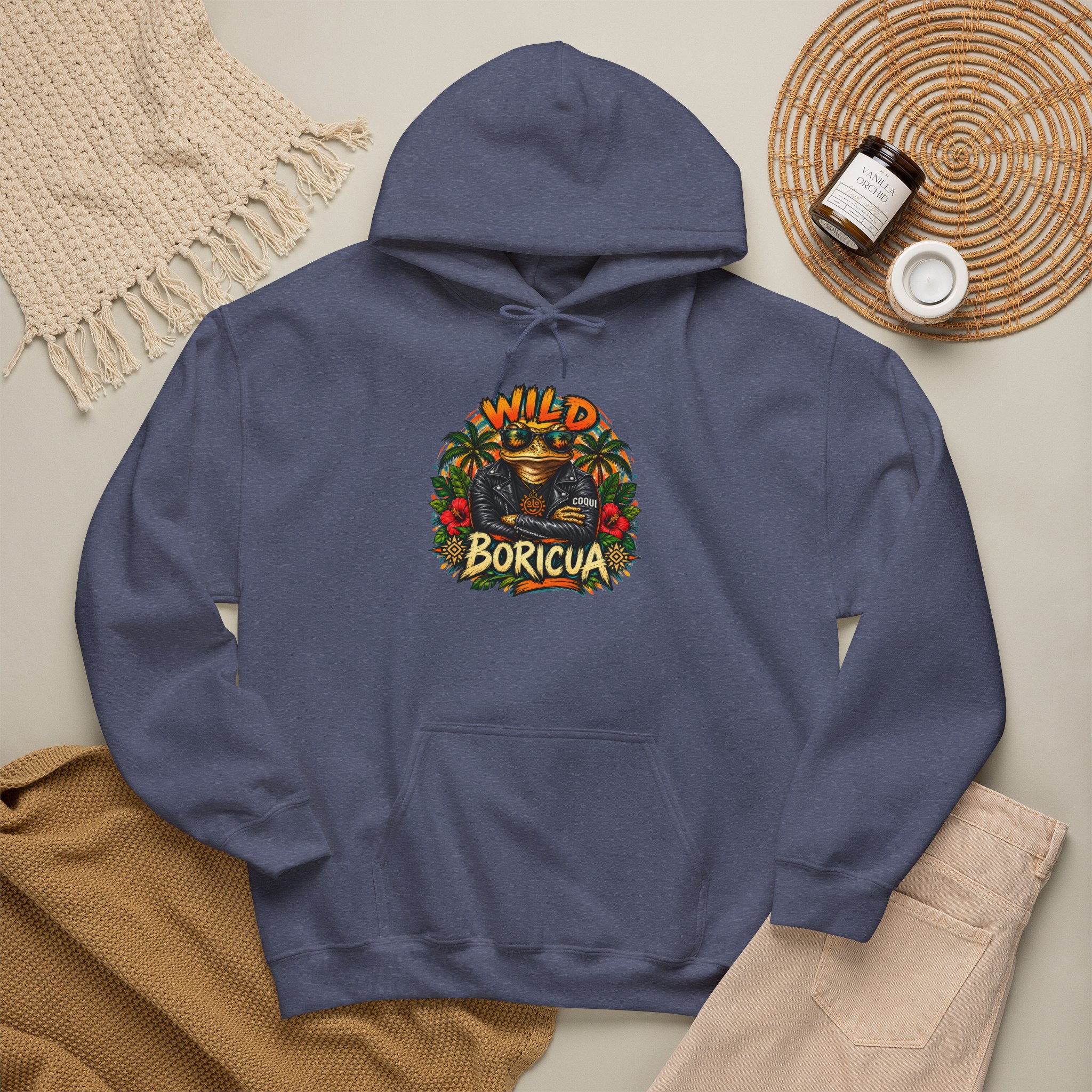 Wild Boricua Coquí Hoodie – Puerto Rican Tropical Frog Design - Image 38