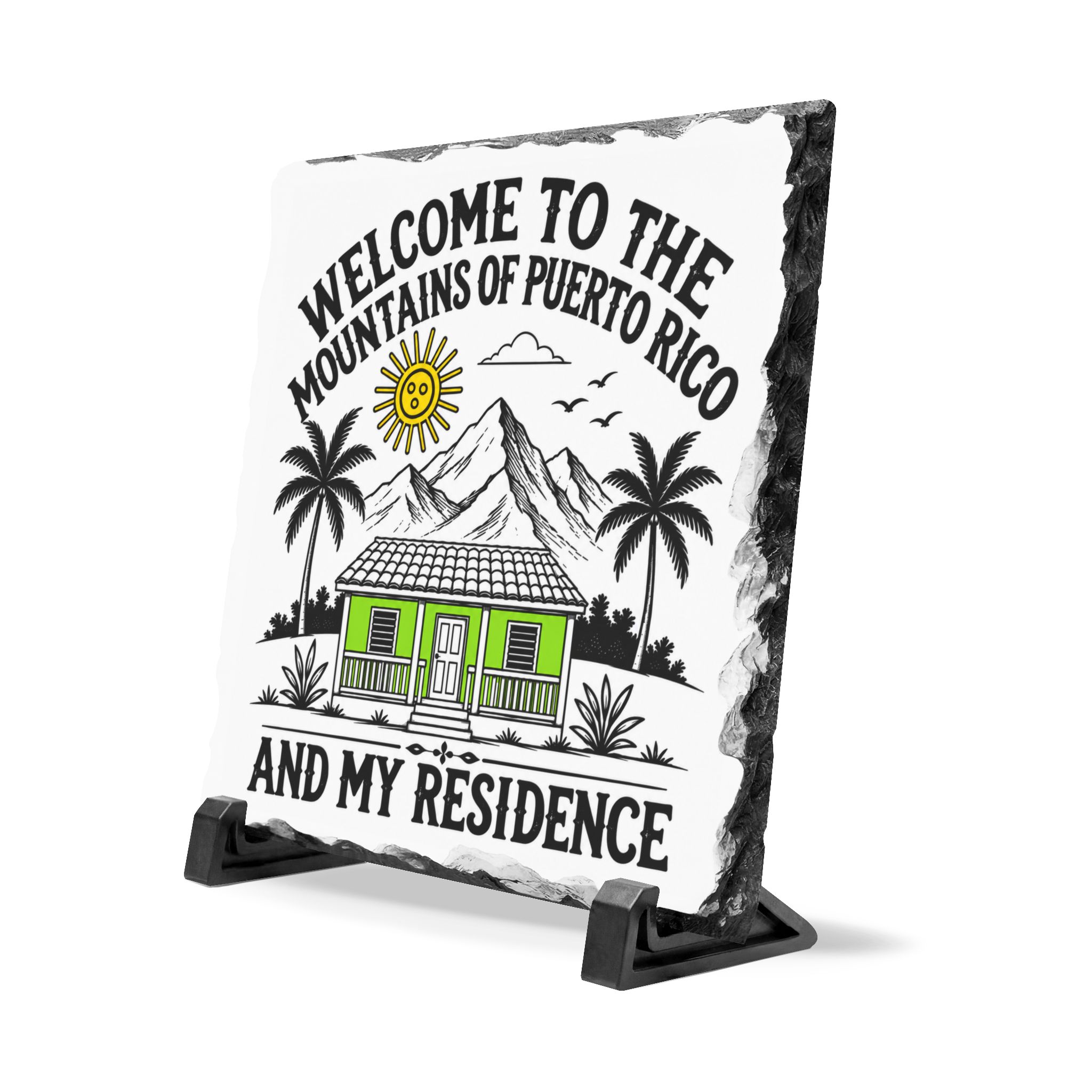 Puerto Rico Mountains Slate – Welcome to the Mountains Puerto Rican Home Decor - Image 3