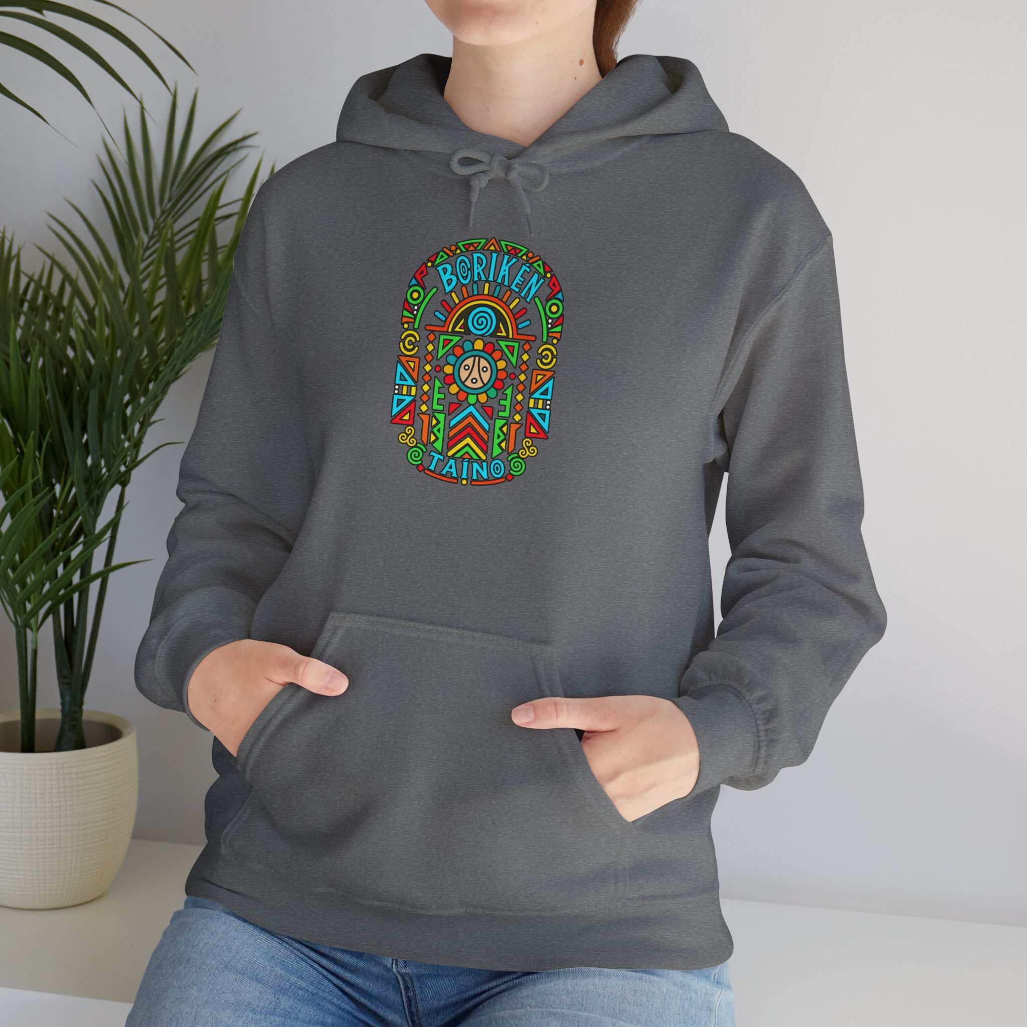 Borikén Taíno Hoodie – Colorful Puerto Rican Heritage Design - Image 22