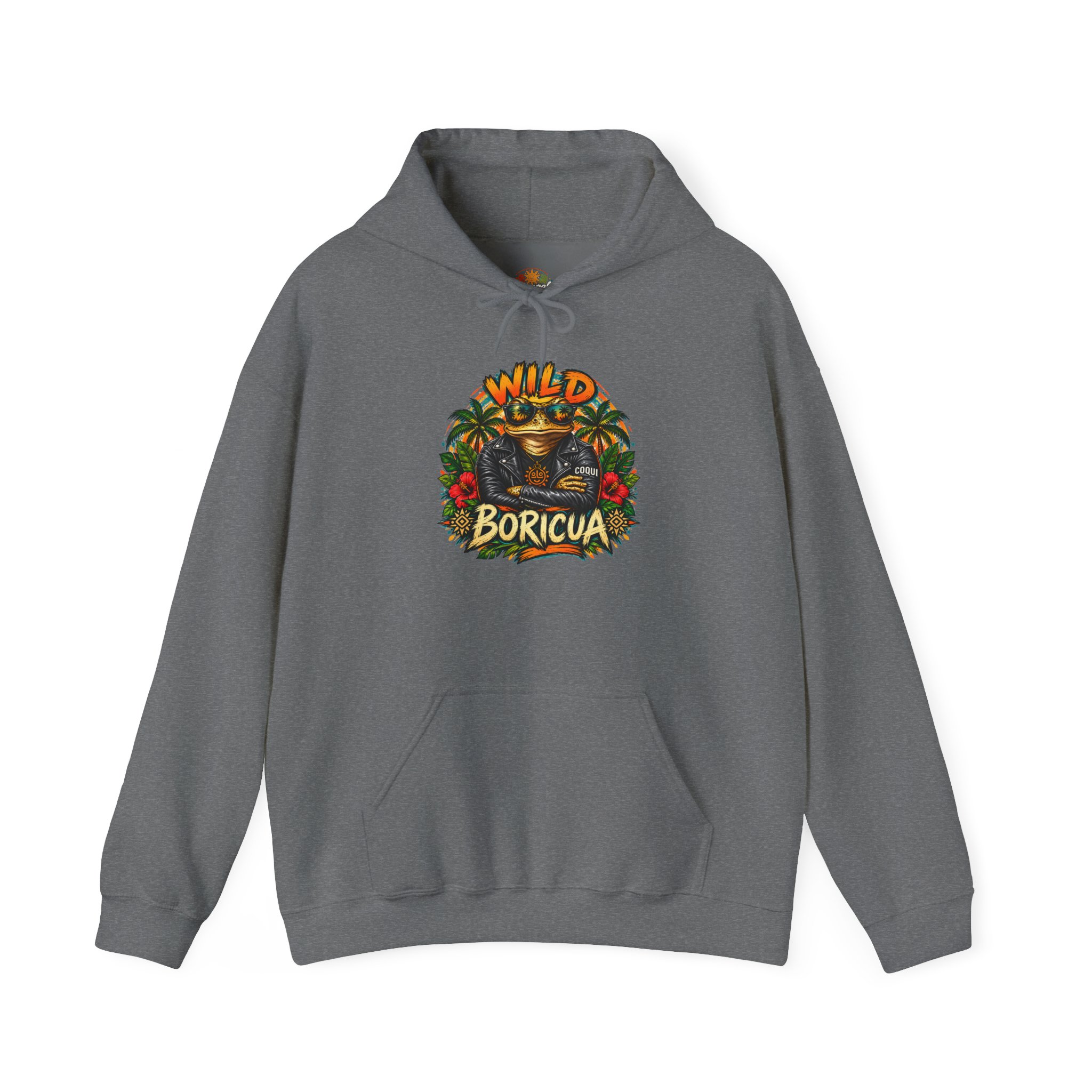 Wild Boricua Coquí Hoodie – Puerto Rican Tropical Frog Design - Image 25