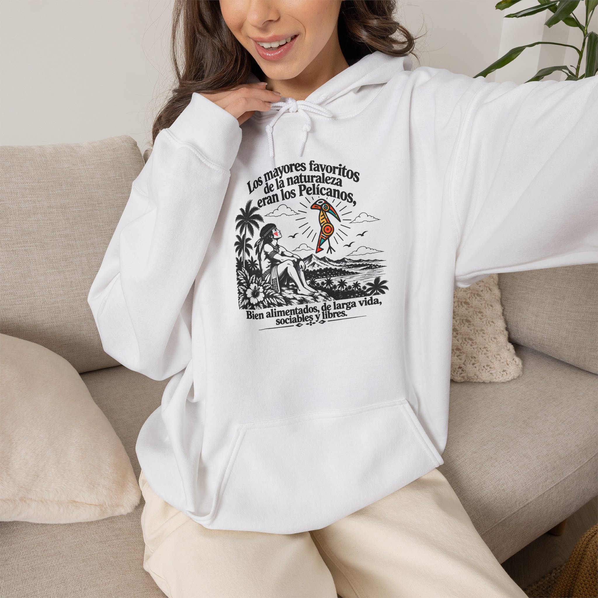Hoodie — Pelícano Taíno “Los Mayores Favoritos de la Naturaleza” - Image 2