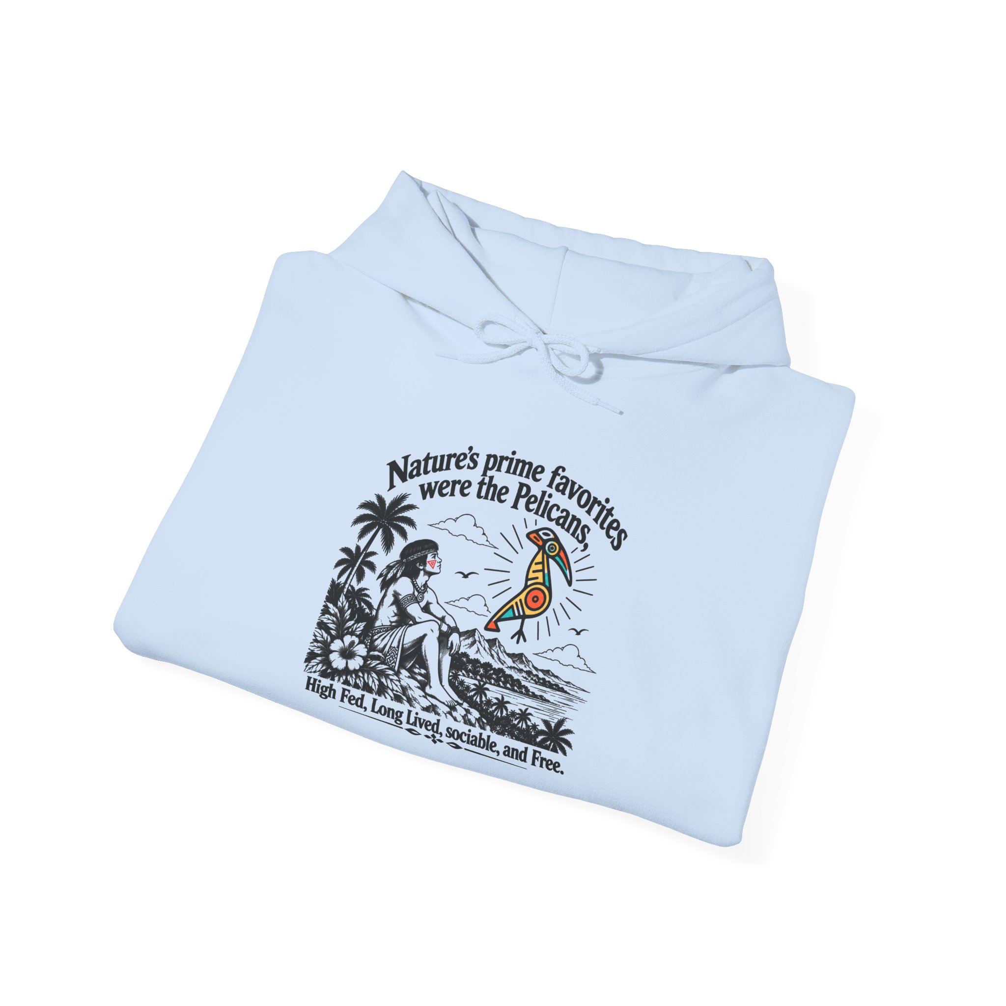 Taíno Pelican Hoodie — Spanish Puerto Rican Heritage Design - Image 28