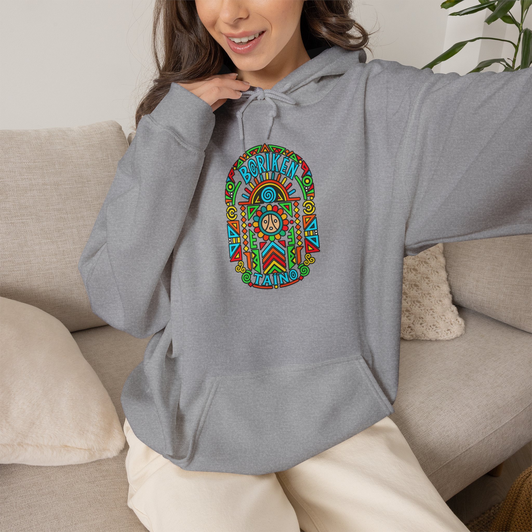 Borikén Taíno Hoodie – Colorful Puerto Rican Heritage Design - Image 16