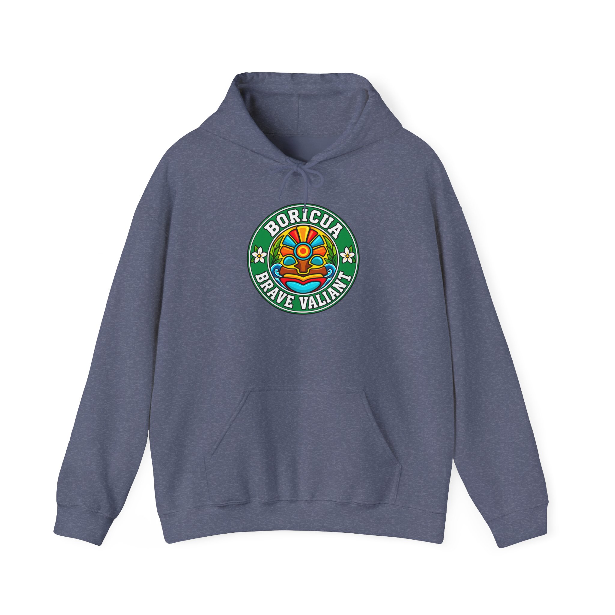 Boricua Brave Valiant Hoodie – Colorful Taíno Heritage Design - Image 33