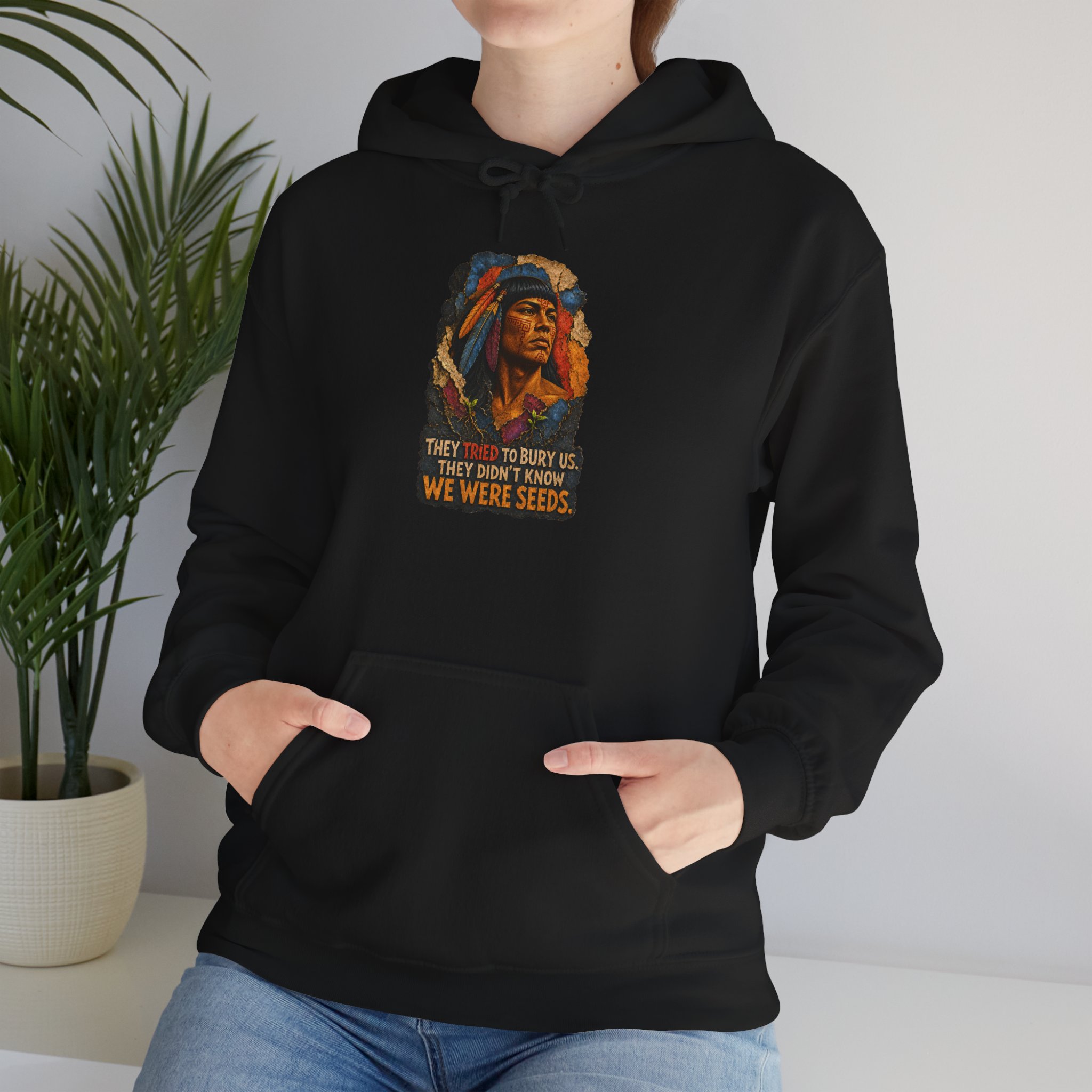 We Were Seeds Taíno Hoodie – Borikén Heritage Design - Image 8
