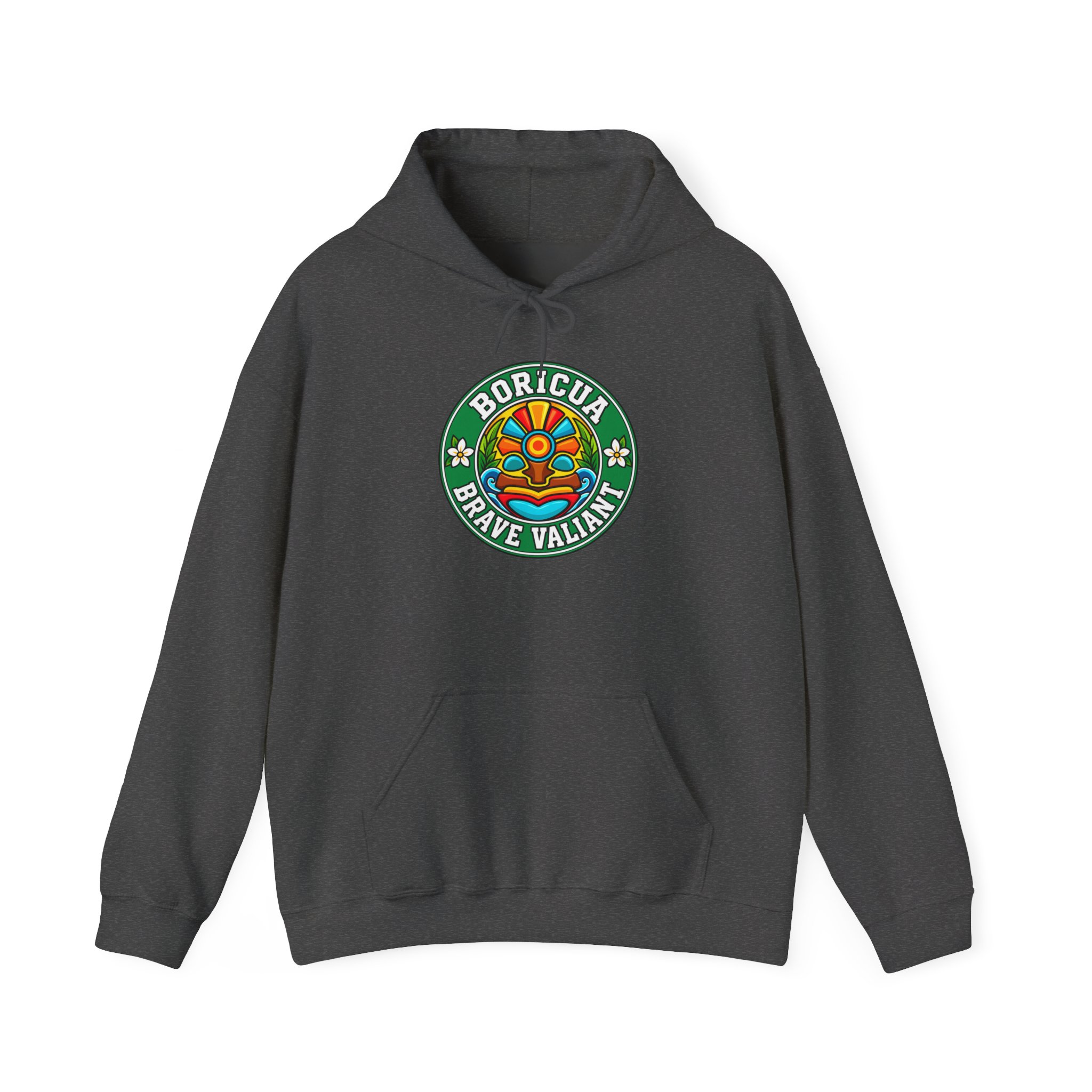 Boricua Brave Valiant Hoodie – Colorful Taíno Heritage Design - Image 27
