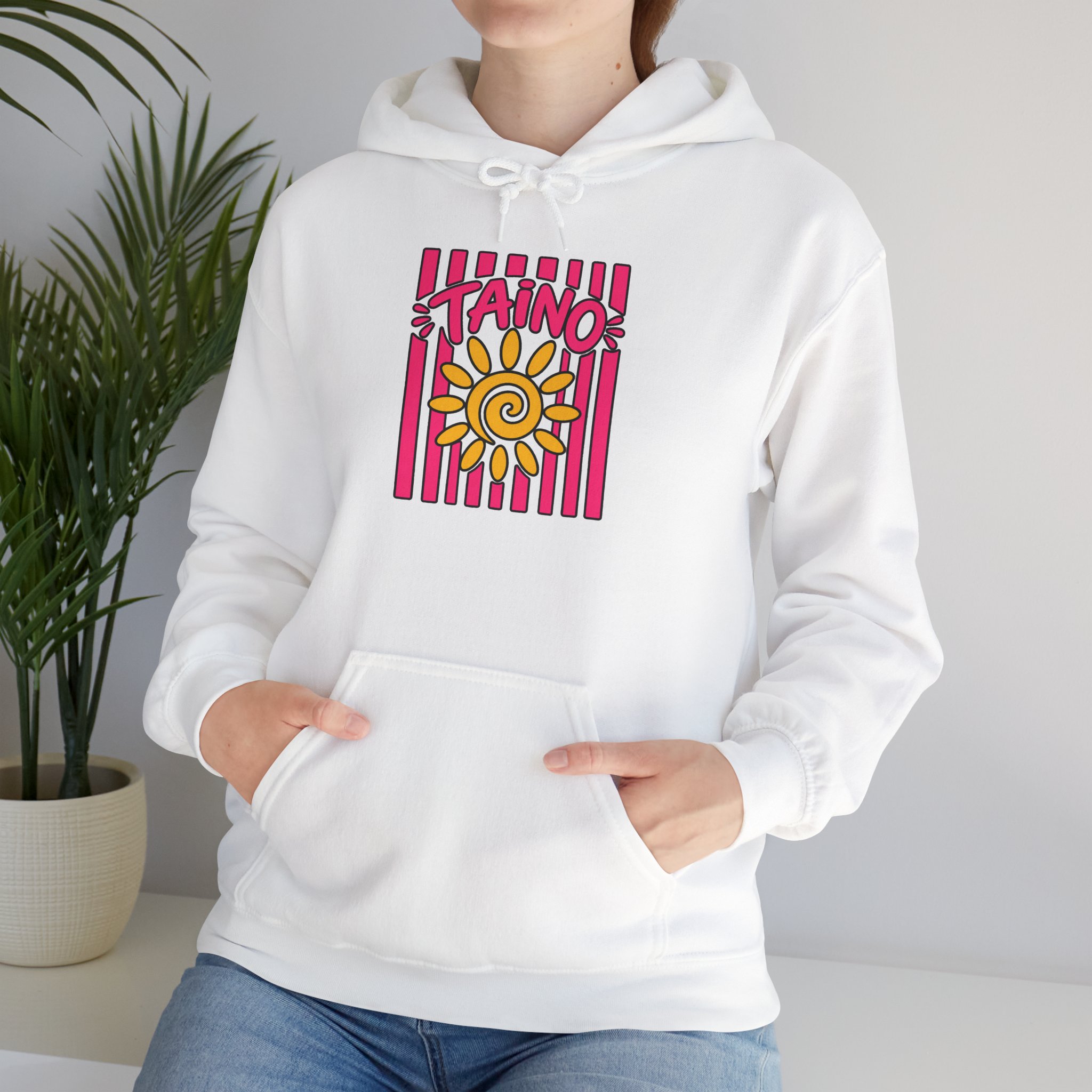 Taíno Sun Hoodie – Puerto Rican Heritage Graphic Sweatshirt