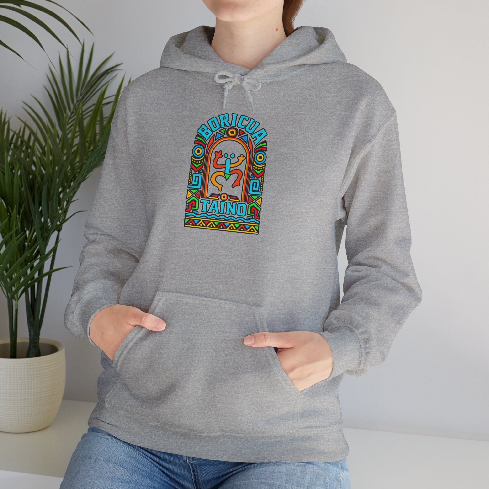 Boricua Taíno Hoodie – Colorful Puerto Rican Heritage Design - Image 15