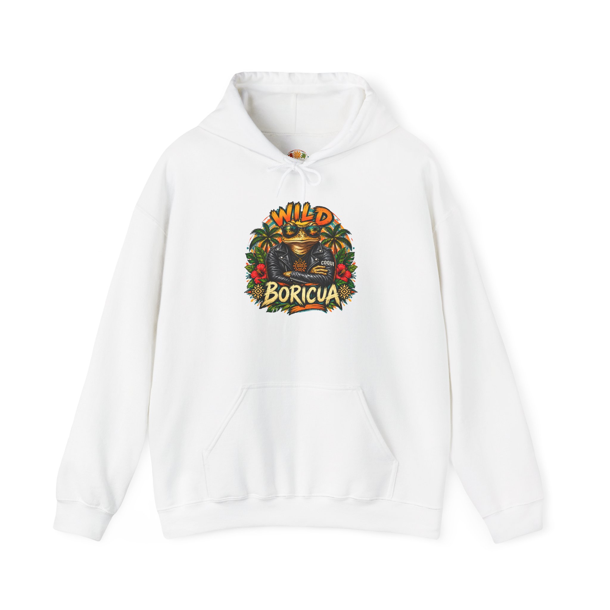 Wild Boricua Coquí Hoodie – Puerto Rican Tropical Frog Design - Image 4