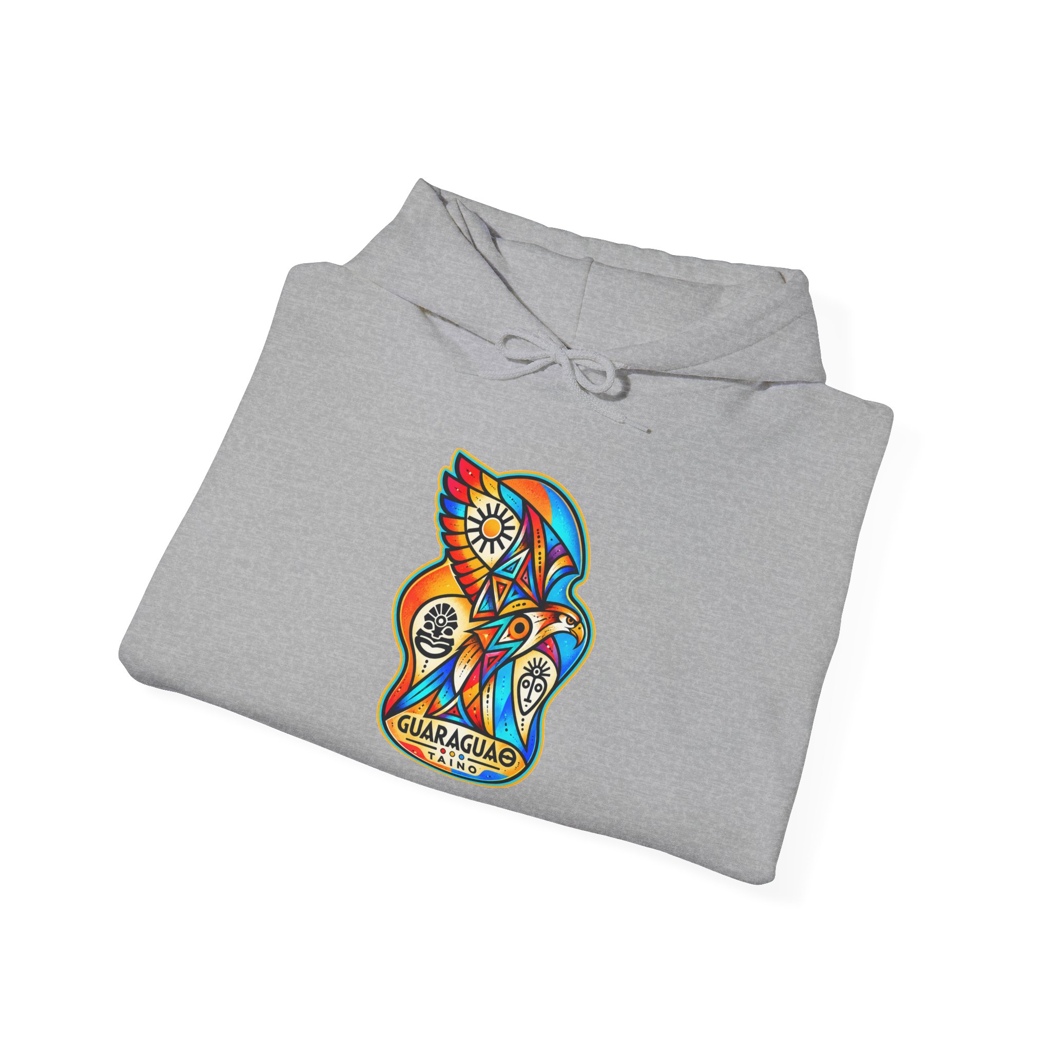 Guaraguao Taíno Hoodie – Puerto Rican Heritage Hawk Sweatshirt - Image 21