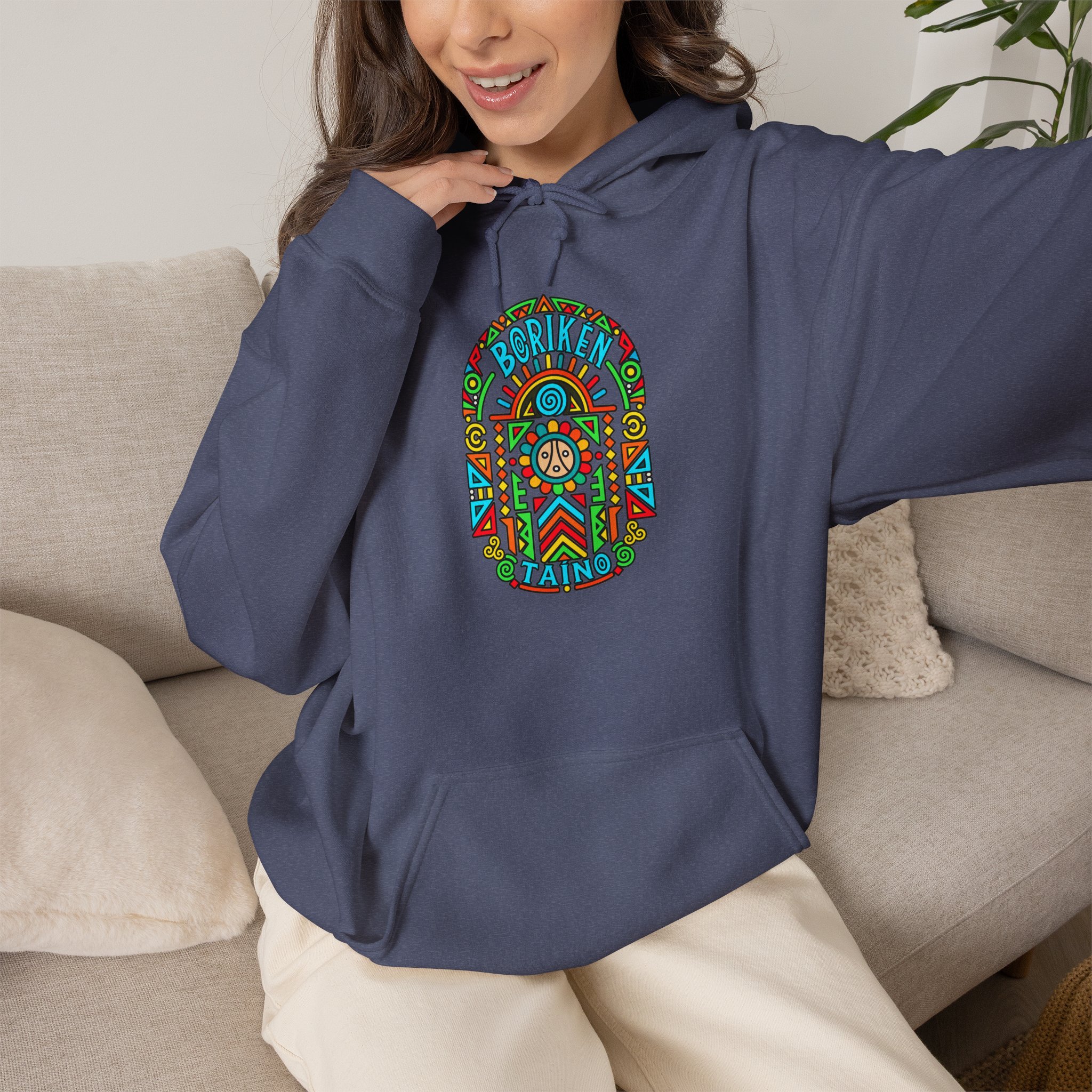 Borikén Taíno Hoodie – Colorful Puerto Rican Heritage Design - Image 37