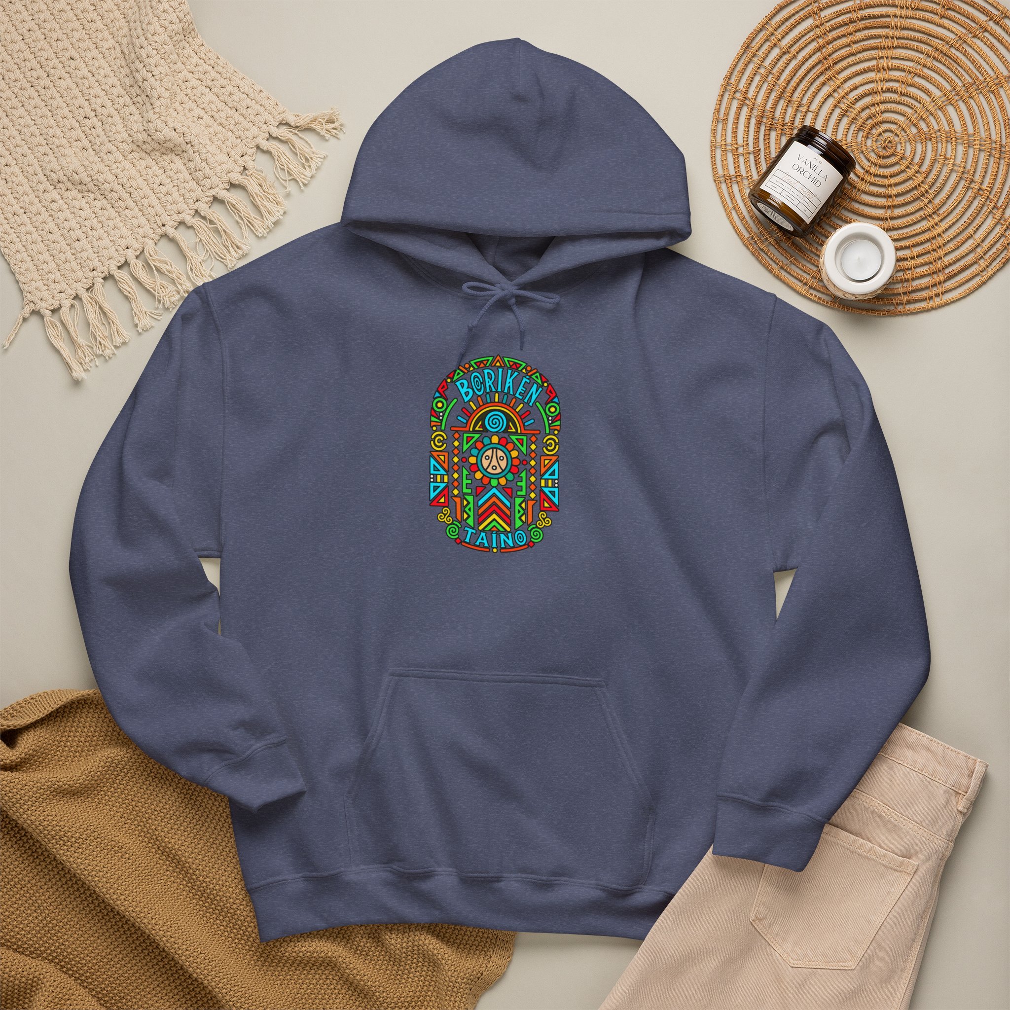 Borikén Taíno Hoodie – Colorful Puerto Rican Heritage Design - Image 38