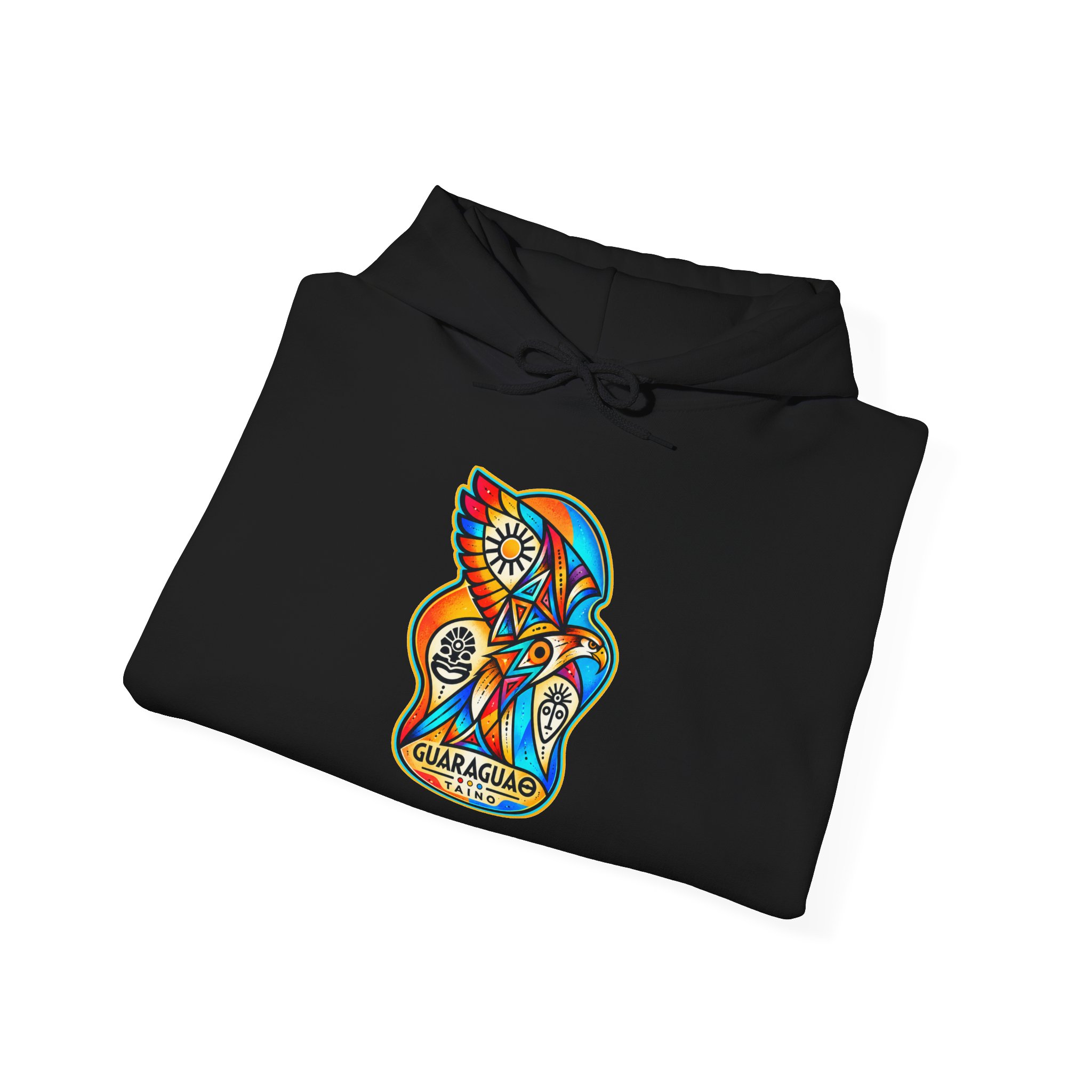 Guaraguao Taíno Hoodie – Puerto Rican Heritage Hawk Sweatshirt - Image 14