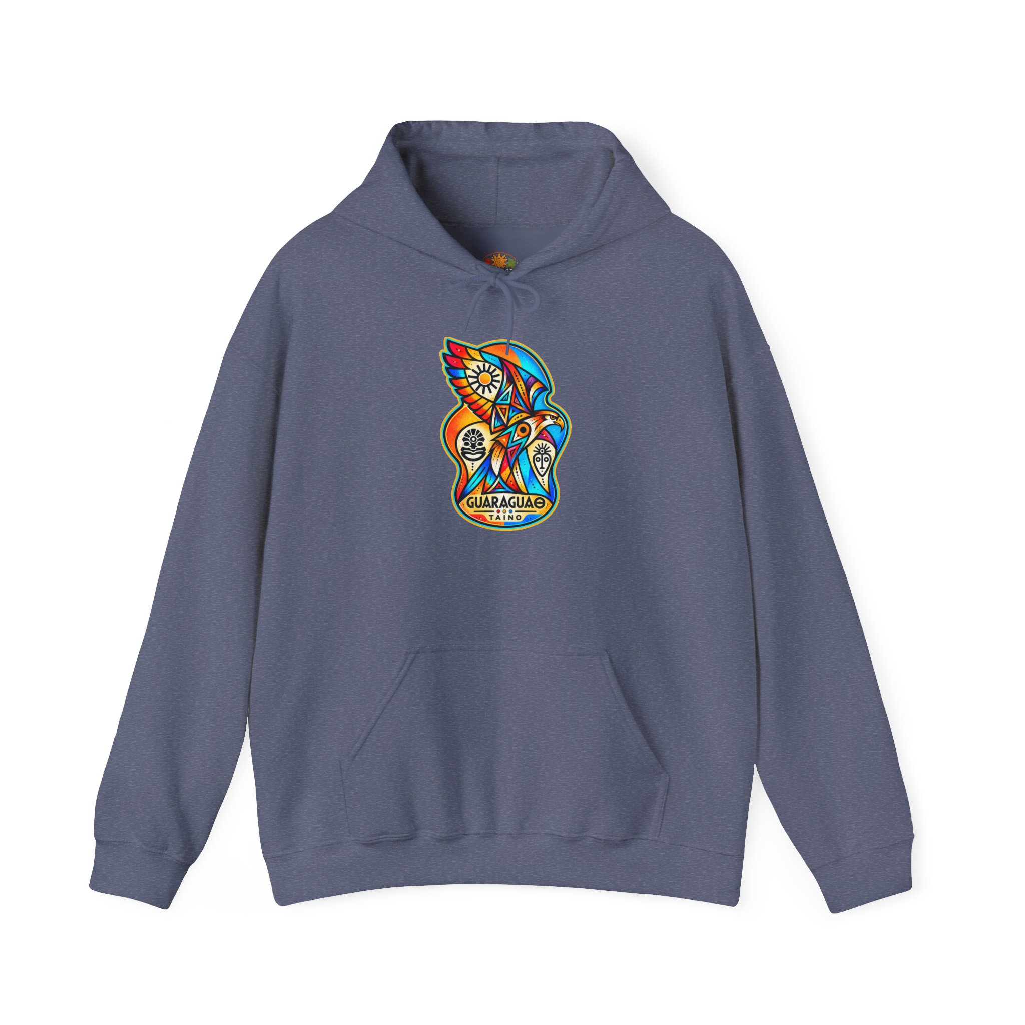 Guaraguao Taíno Hoodie – Puerto Rican Heritage Hawk Sweatshirt - Image 39