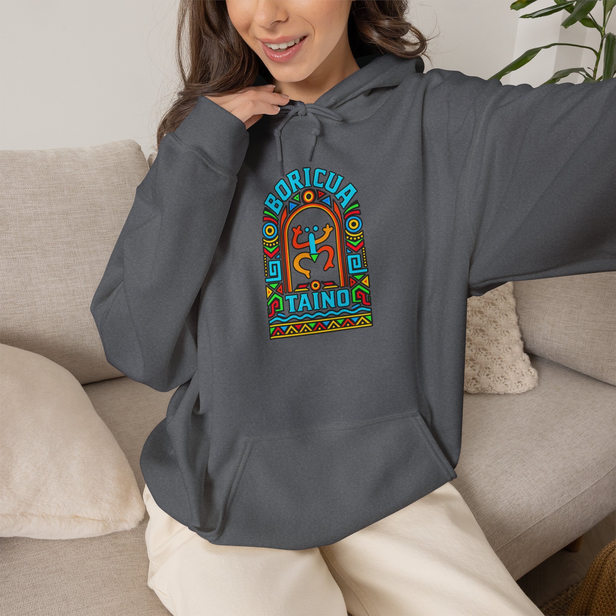 Boricua Taíno Hoodie – Colorful Puerto Rican Heritage Design - Image 23