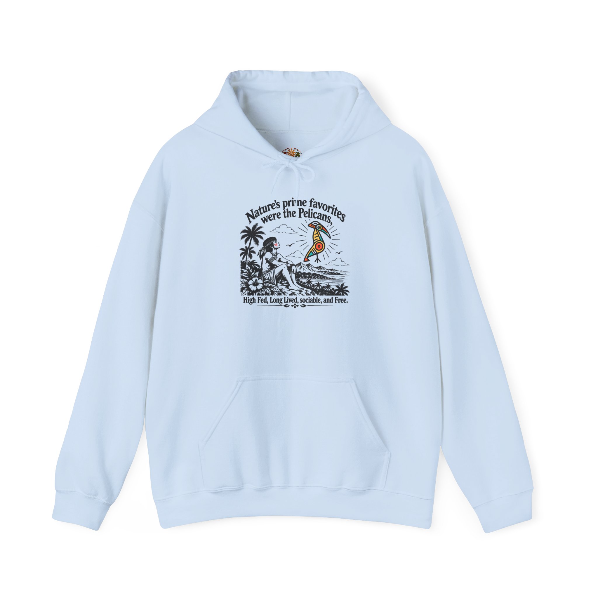 Taíno Pelican Hoodie — Spanish Puerto Rican Heritage Design - Image 25