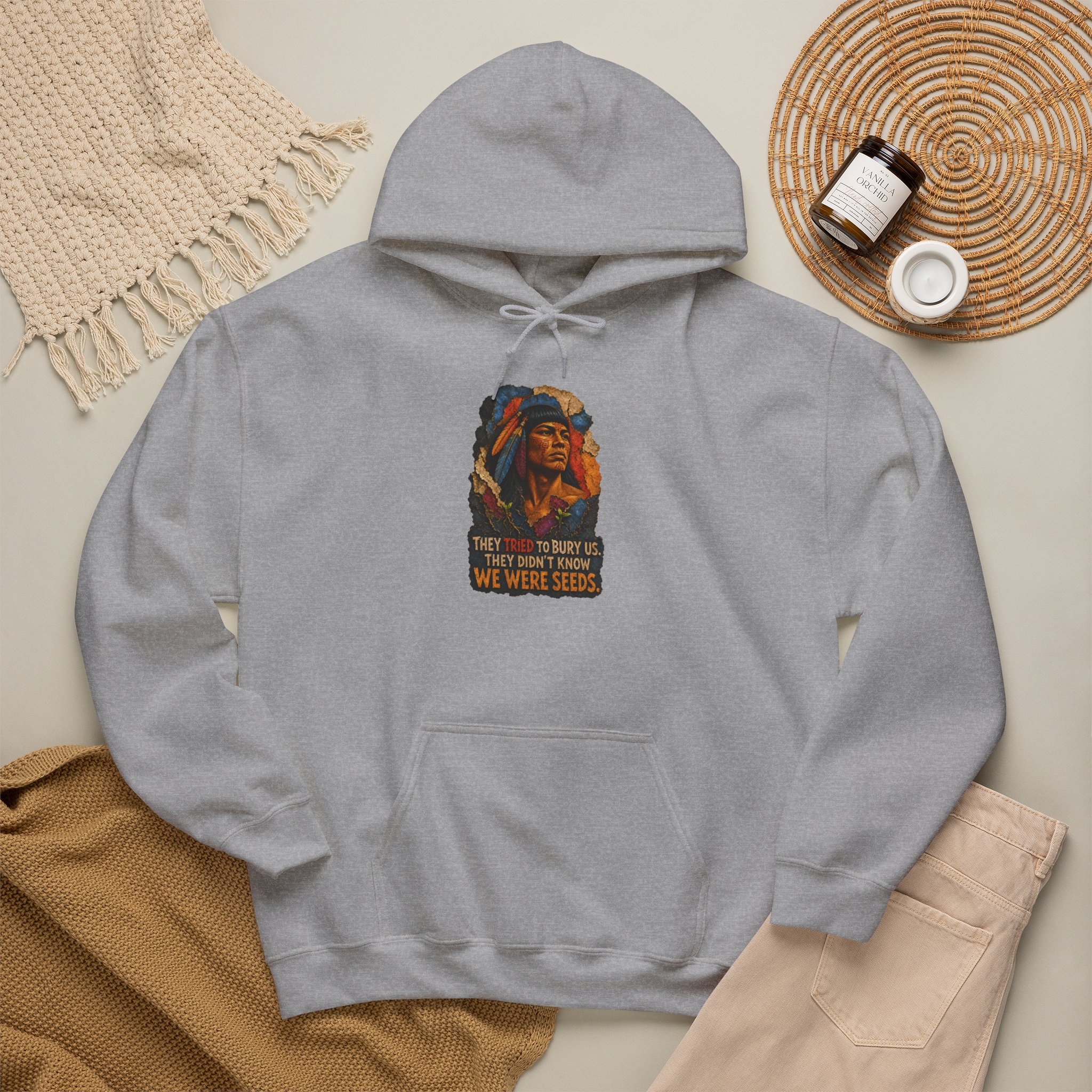 We Were Seeds Taíno Hoodie – Borikén Heritage Design - Image 17